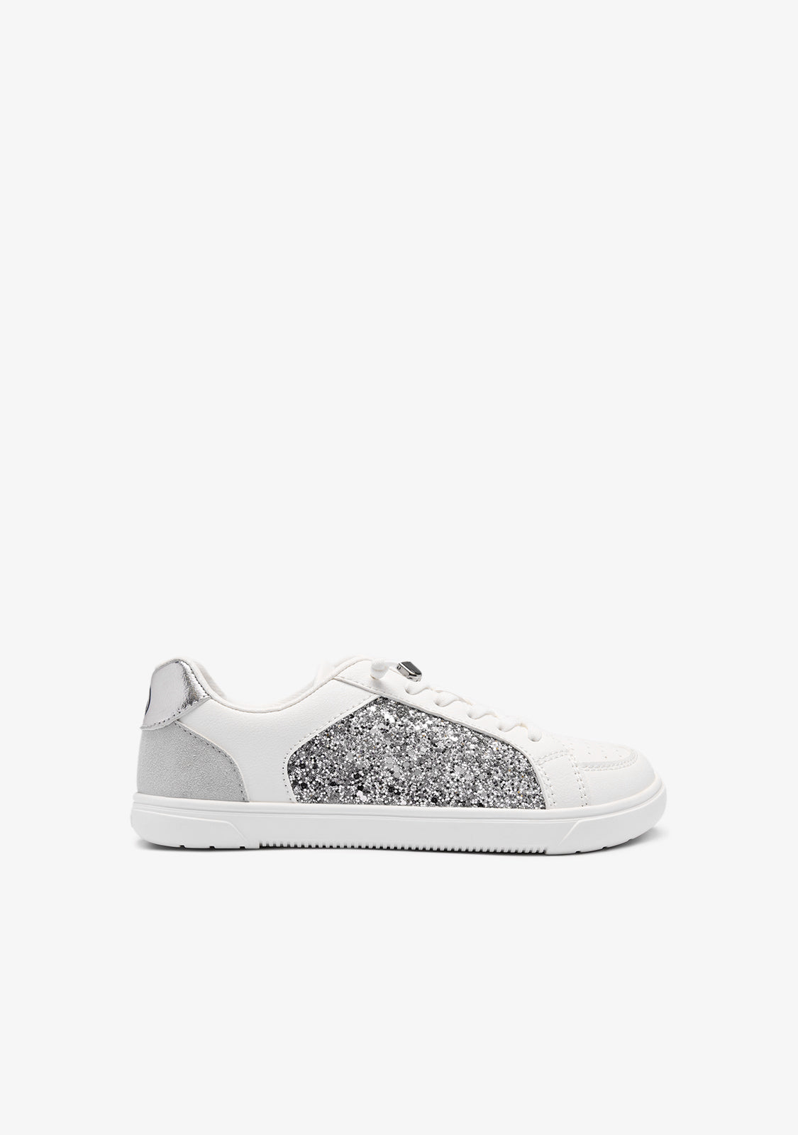 Silver Glitter Barefoot Goflex Sneakers