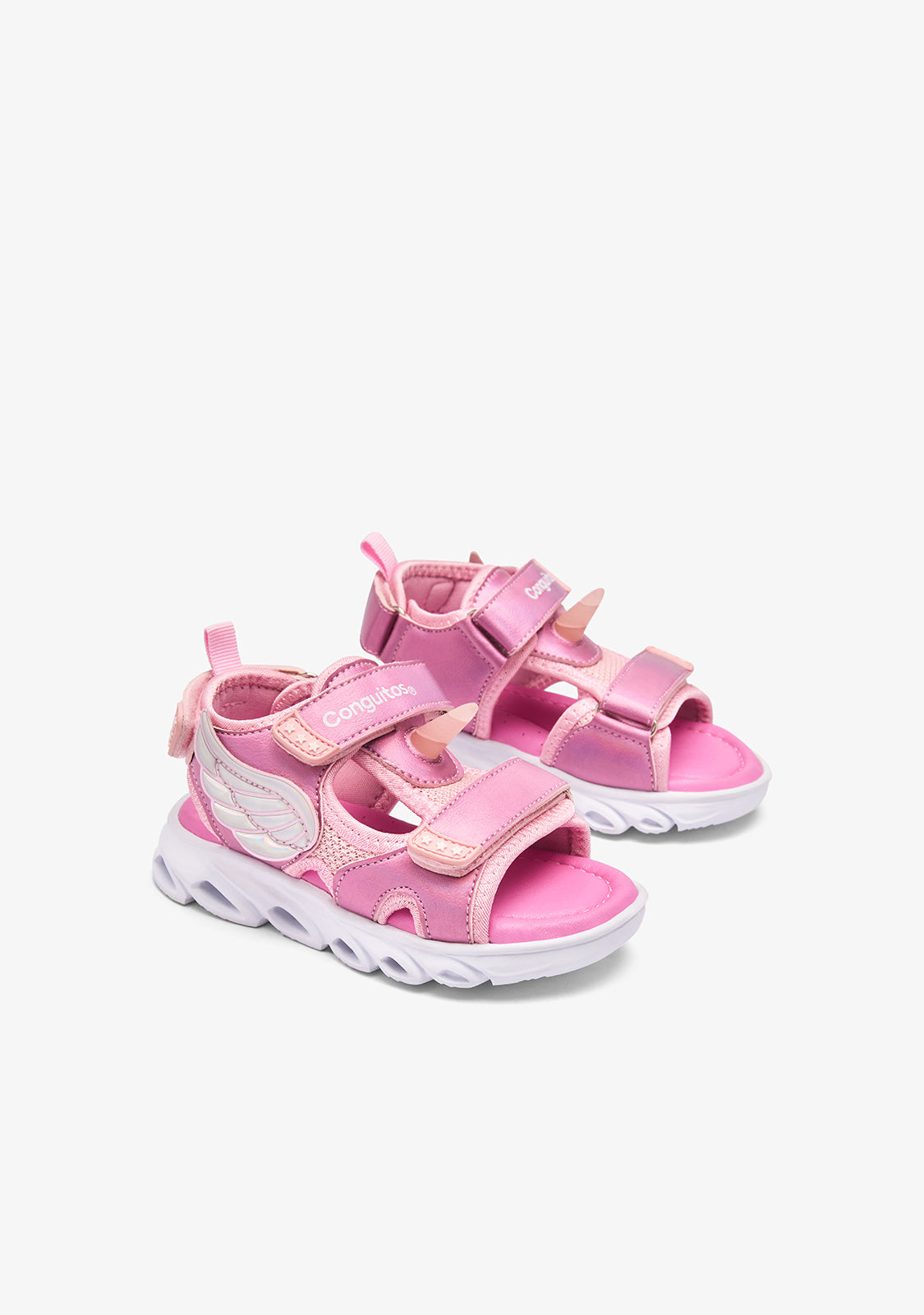 Sandalias con luz Rosa Unicornio