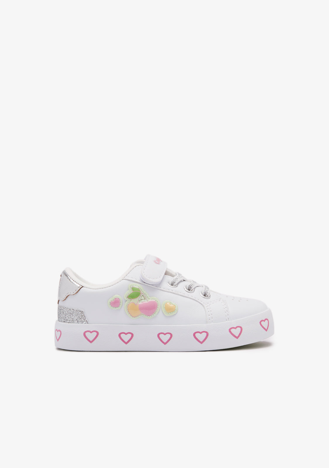 White Glow Peach Sneakers