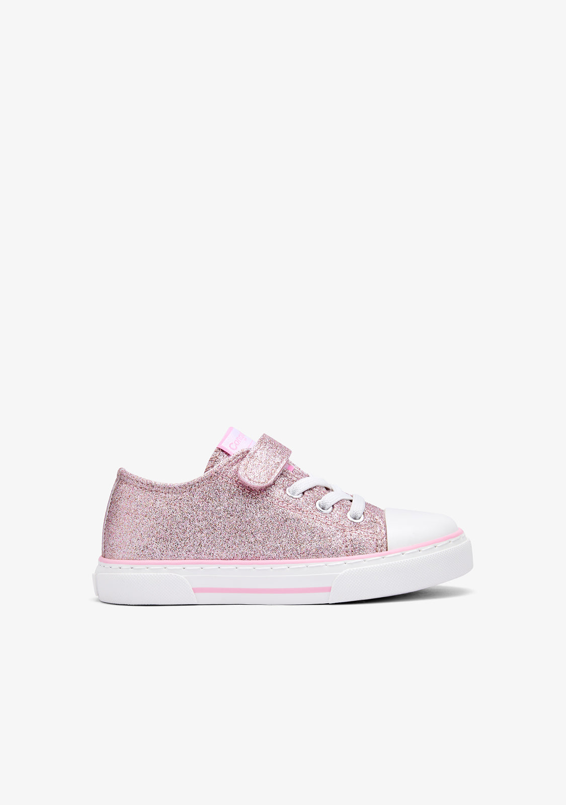 Pink Glitter Canvas Sneakers