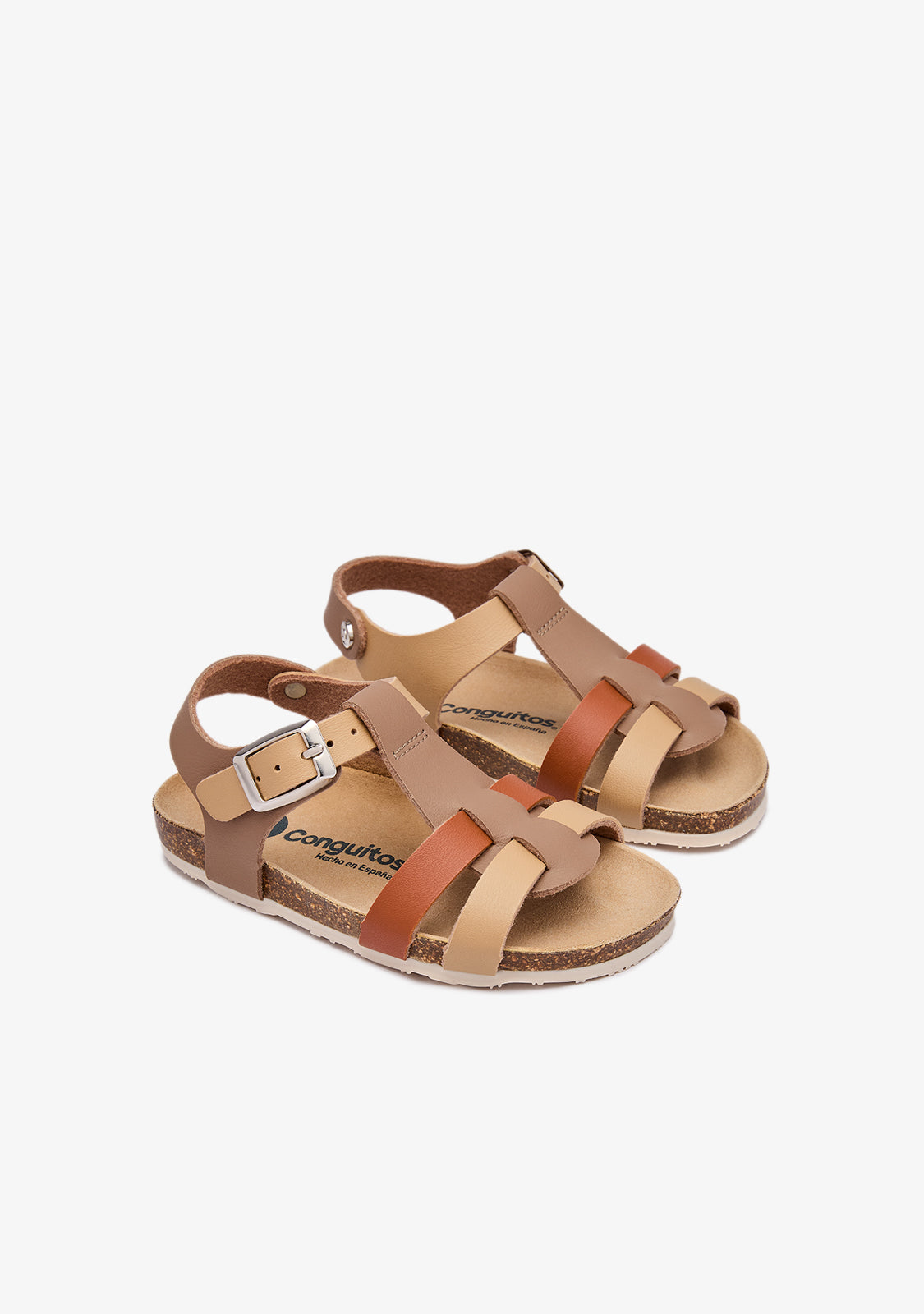Multi Brown Strips Bio Sandals