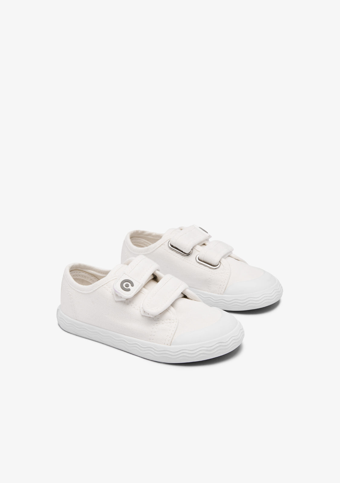 White Canvas Barefoot Goflex Sneakers
