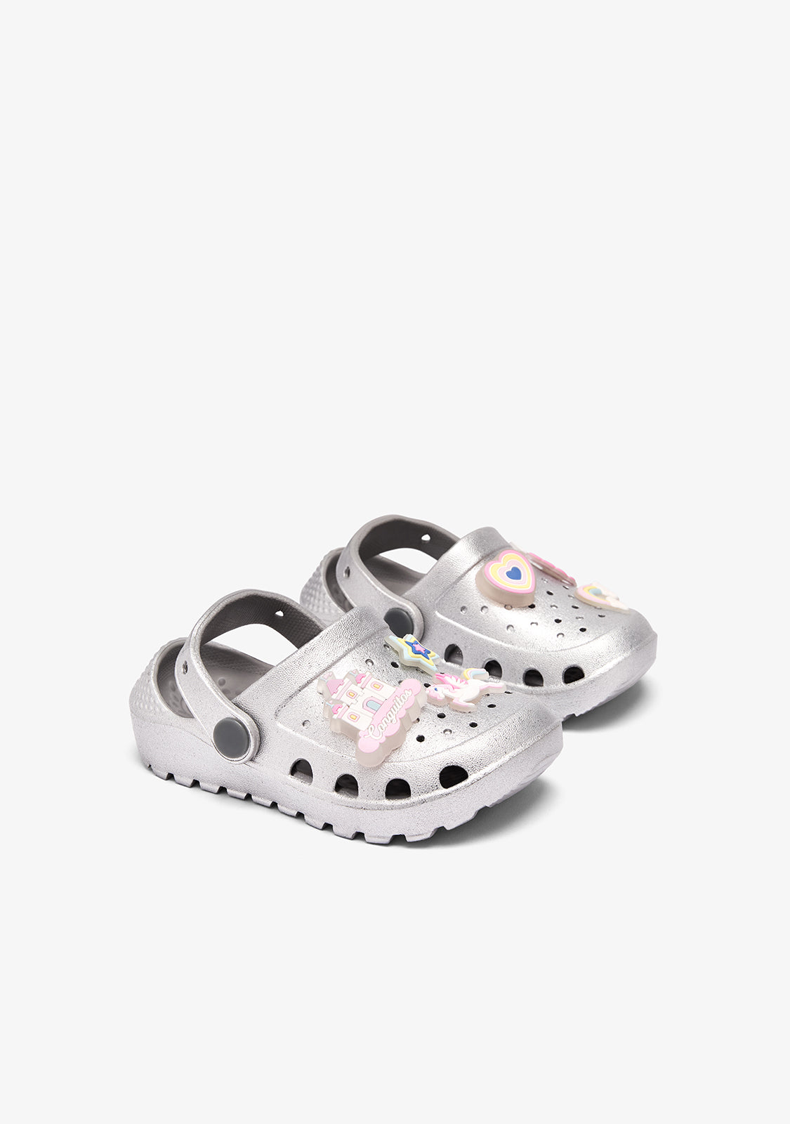 Silver Castle Light Clog