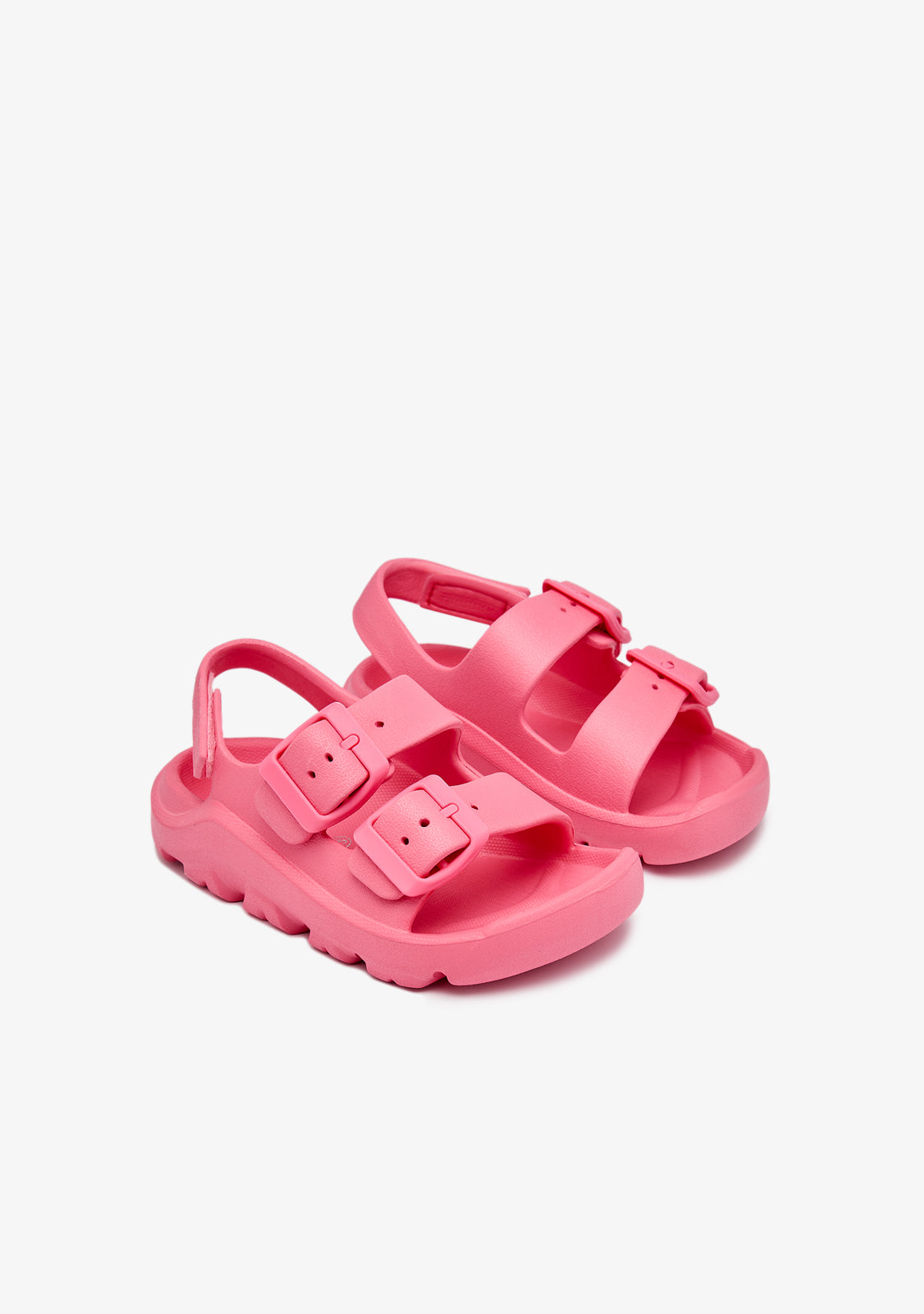 Coral Double Buckle Sandals