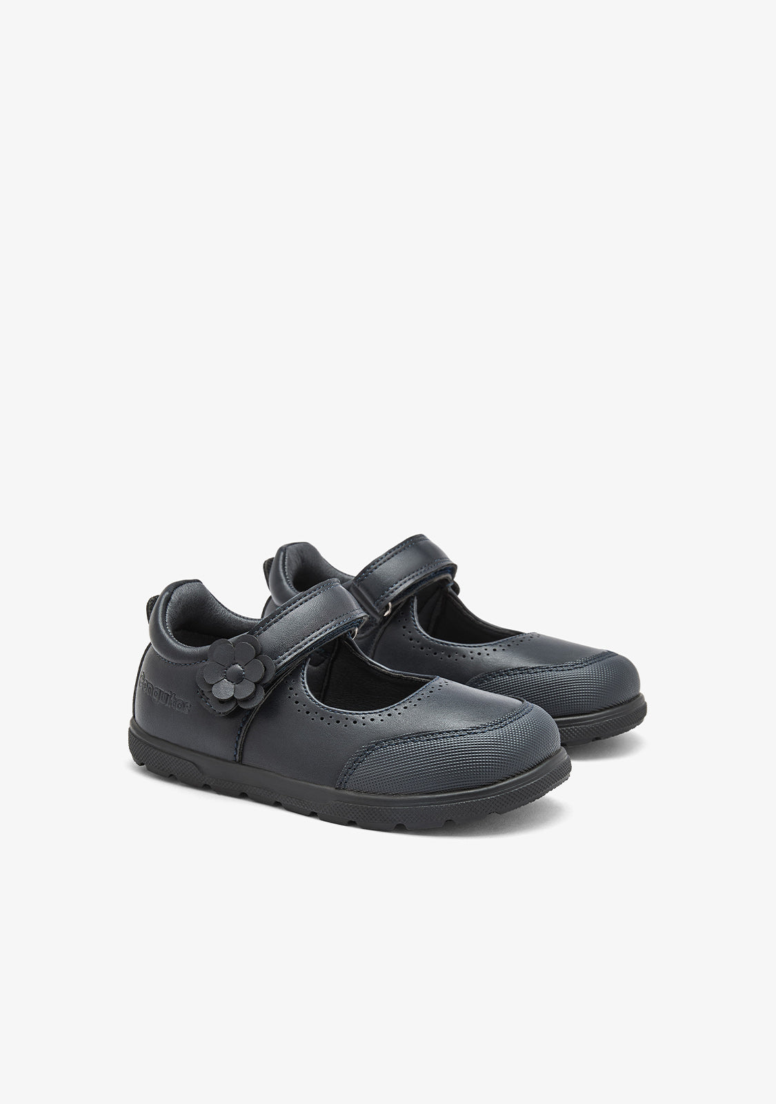 Barefoot School Mary Jane Shoes with Flowers