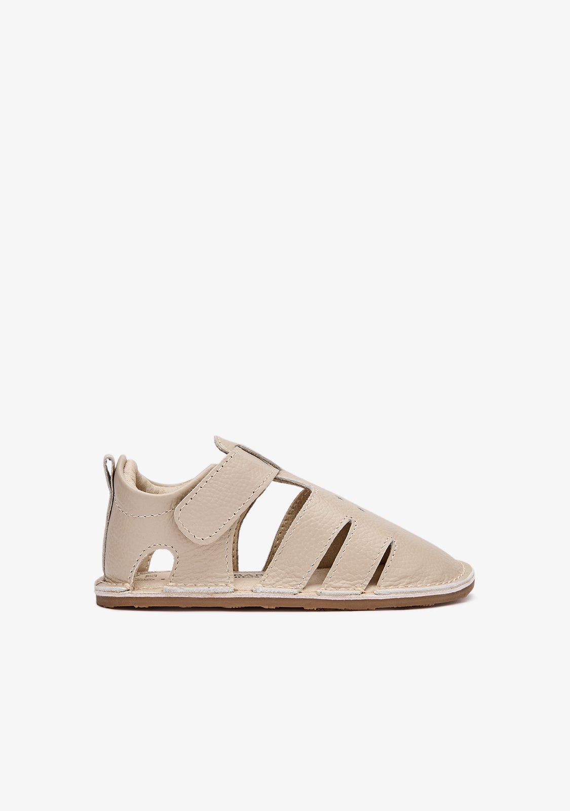 Sandalias Barefoot Cerradas Beige para Bebé