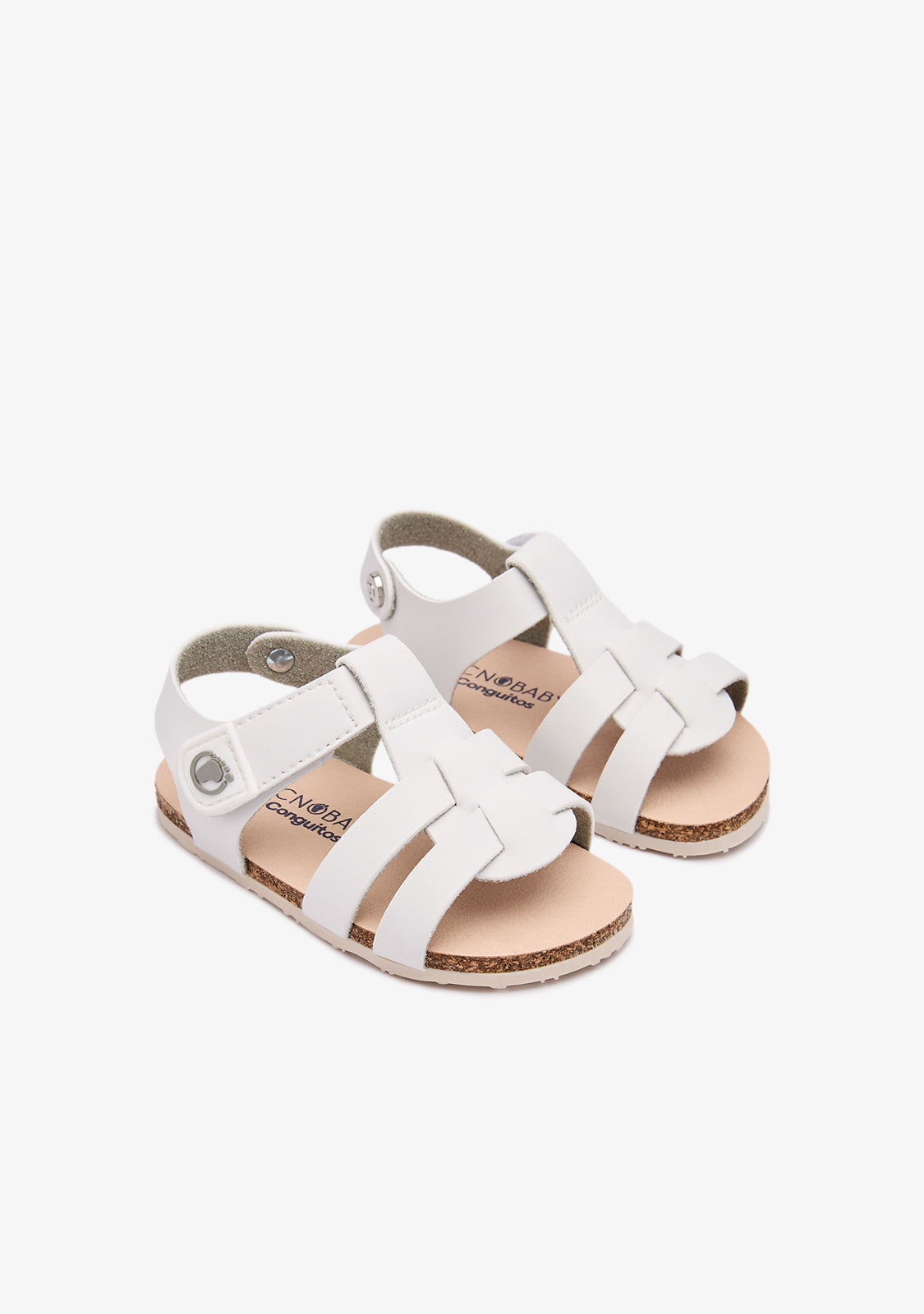 White Straps Barefoot Sandals