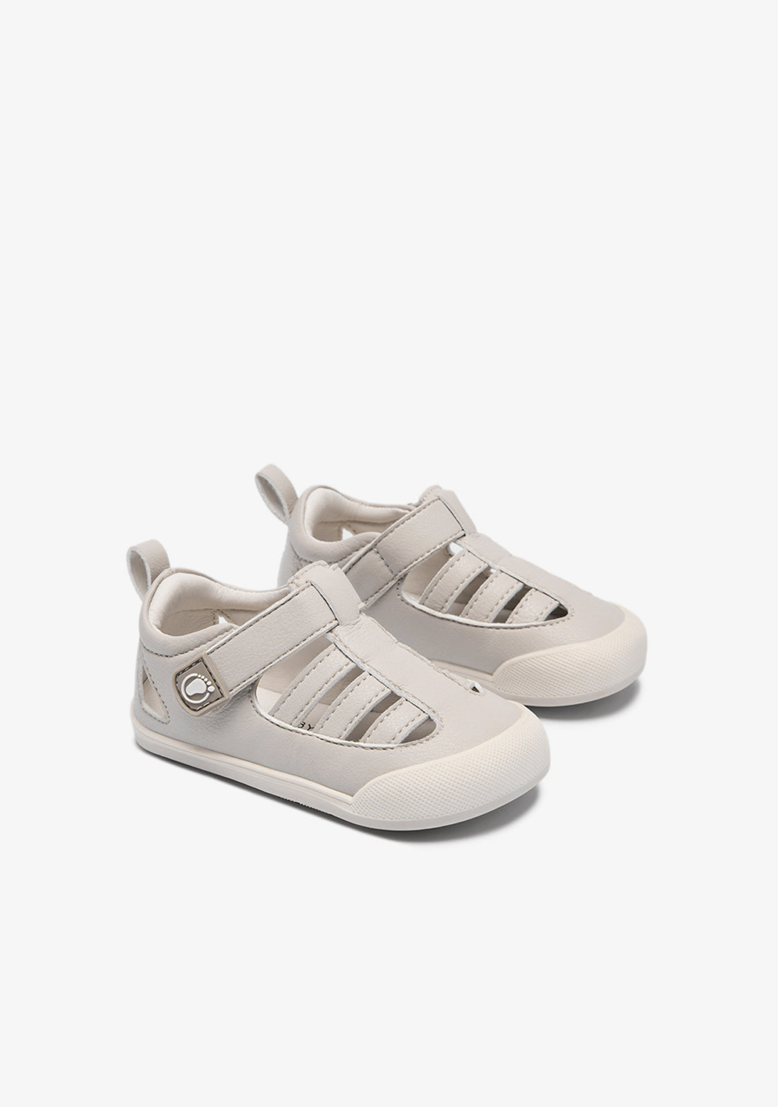 Beige Barefoot Baby Sandals