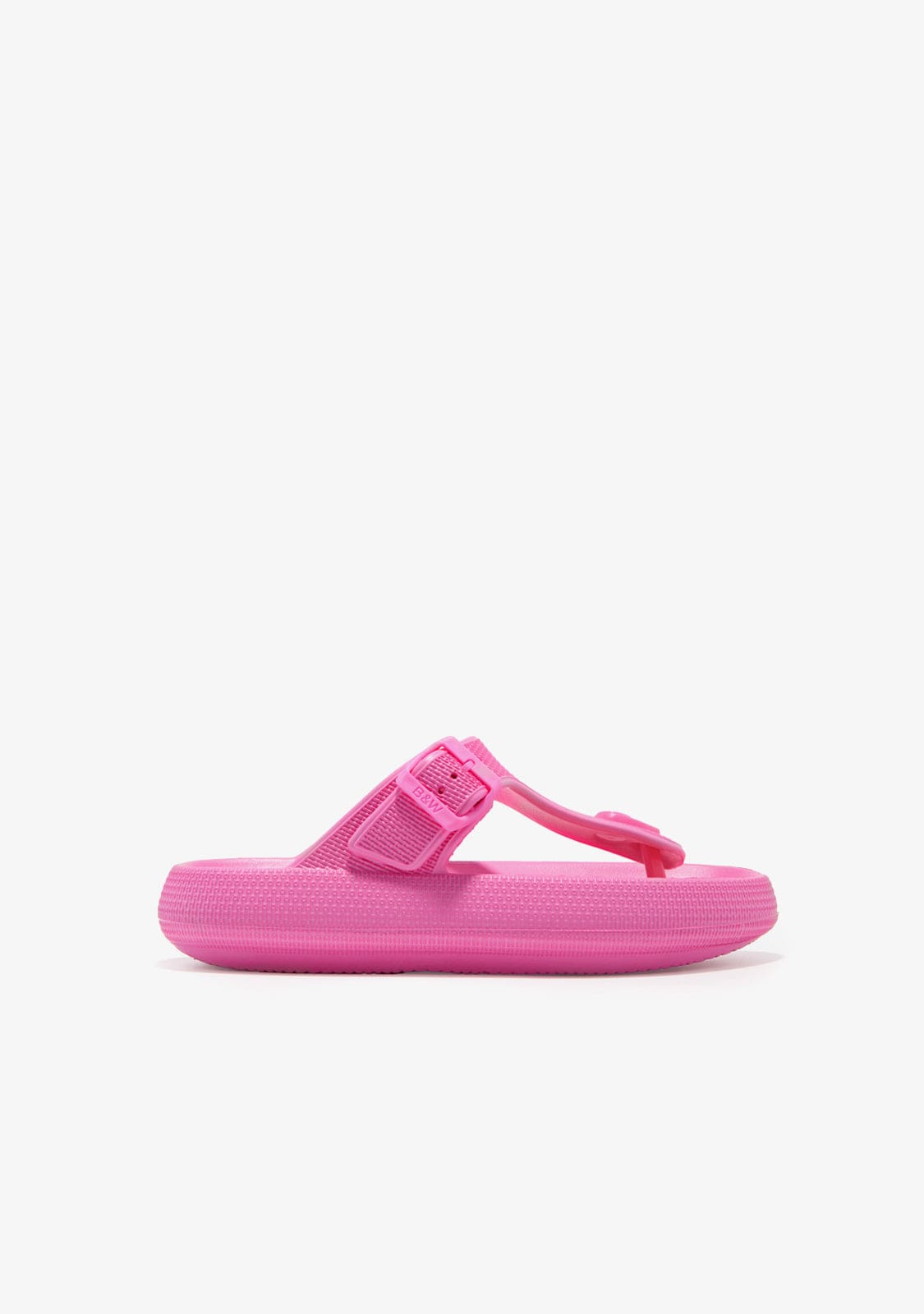 B&W JUNIOR HEBILLAS Fuchsia Buckle Slides