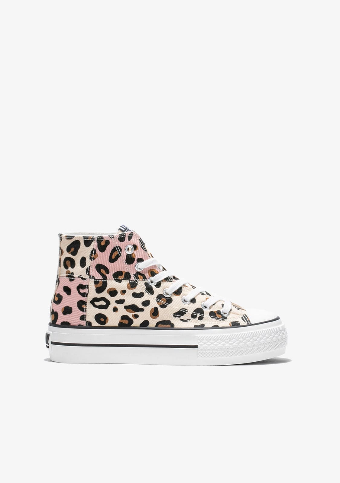 B&W JUNIOR Shoes B&W Leo Patchwork Hi-Top Sneakers