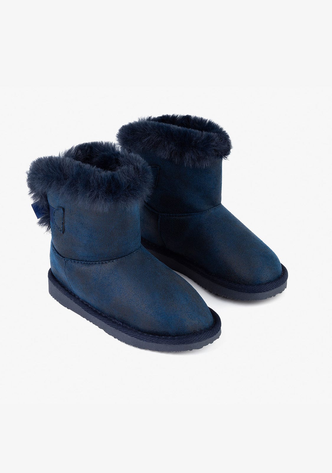 B&W JUNIOR Shoes B&W Navy Australian Boots with Bow