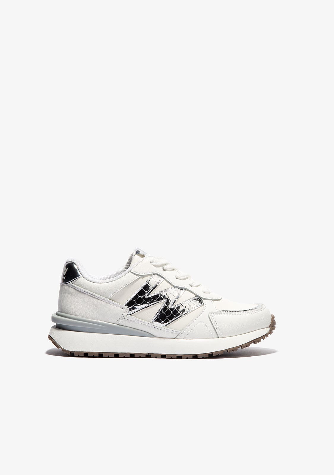B&W JUNIOR Shoes B&W White Metal Sneakers