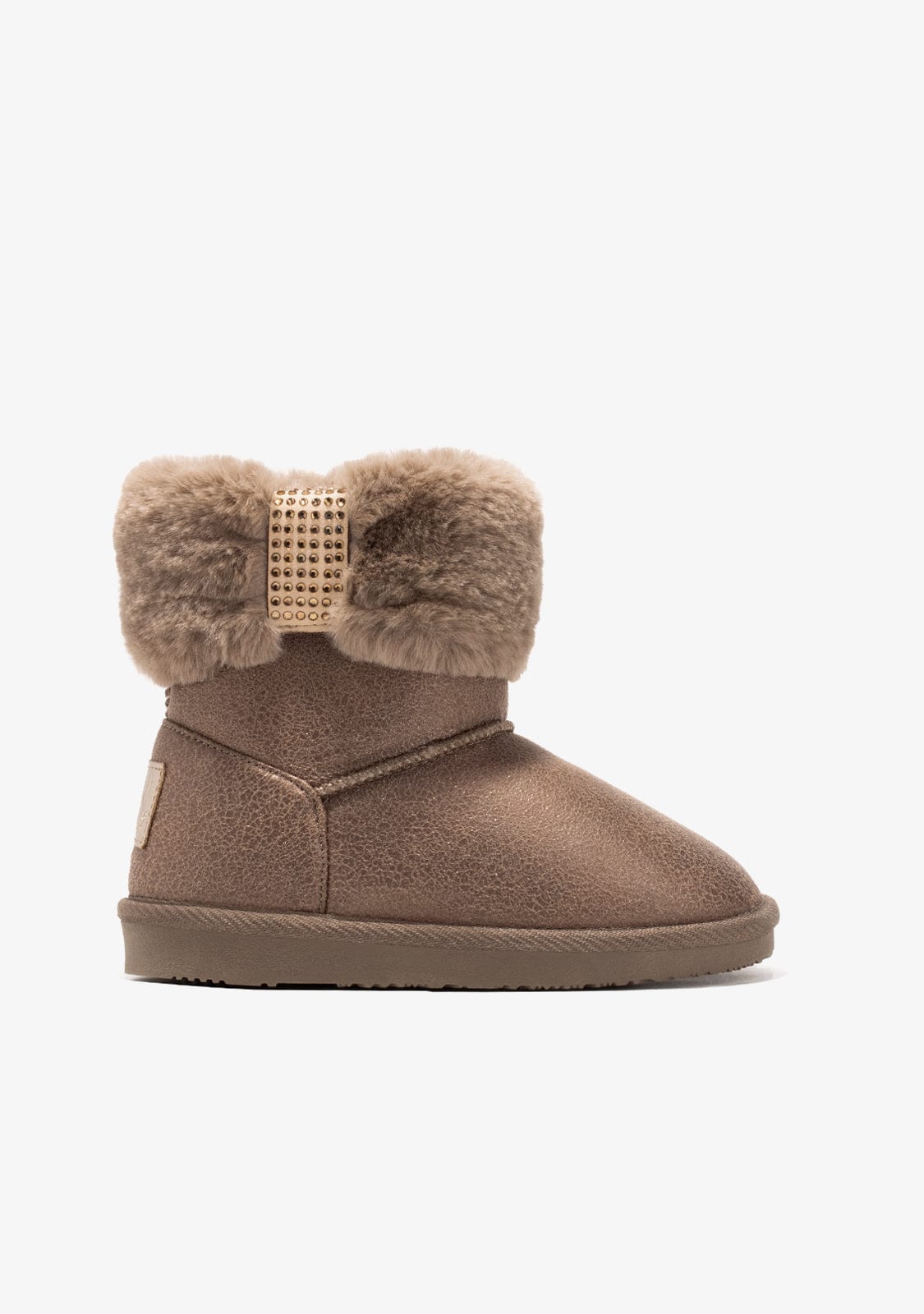 B&W JUNIOR Shoes Bronze Strass Fur Australian Boots B&W