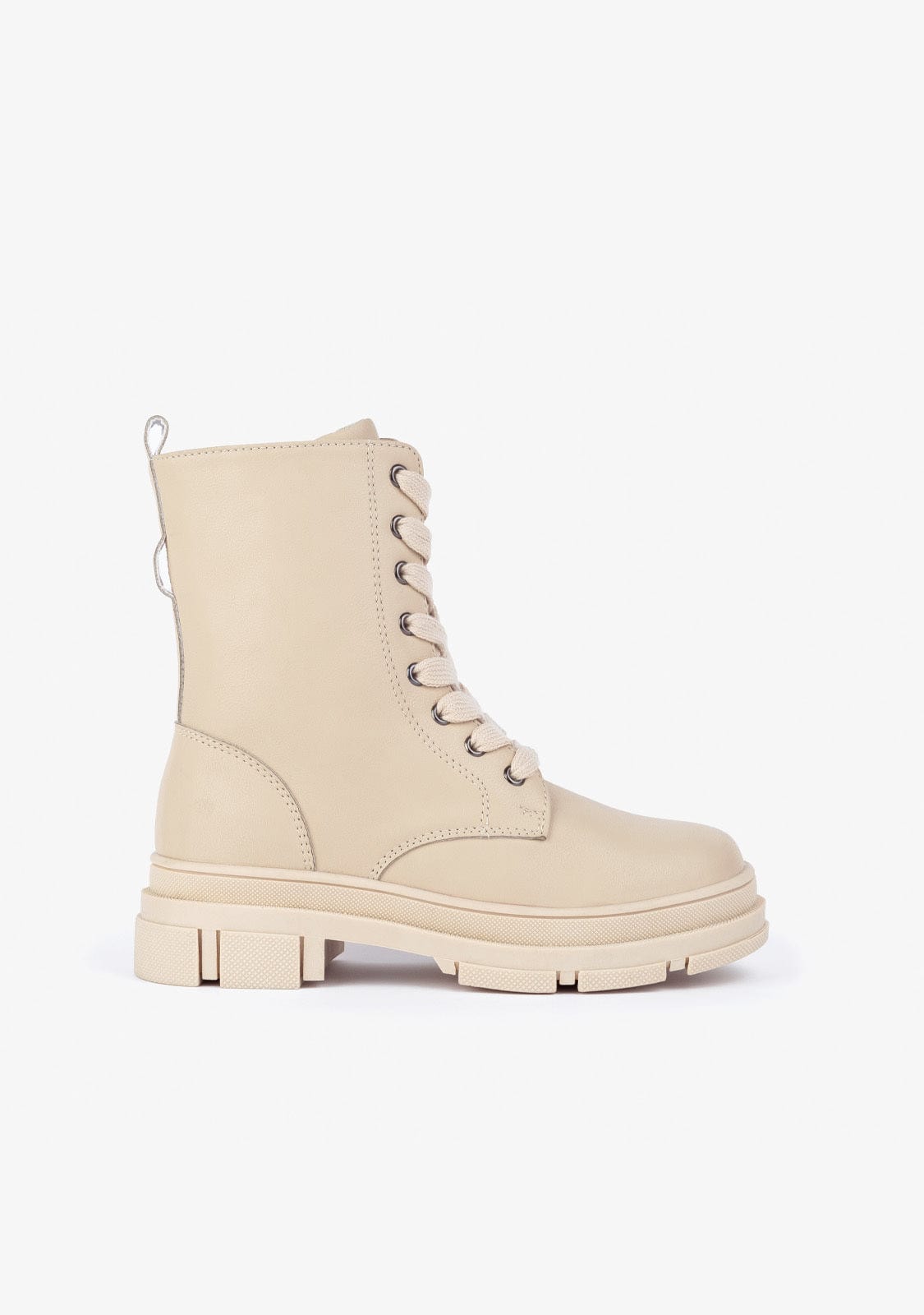 Basic Beige Boots Zipper