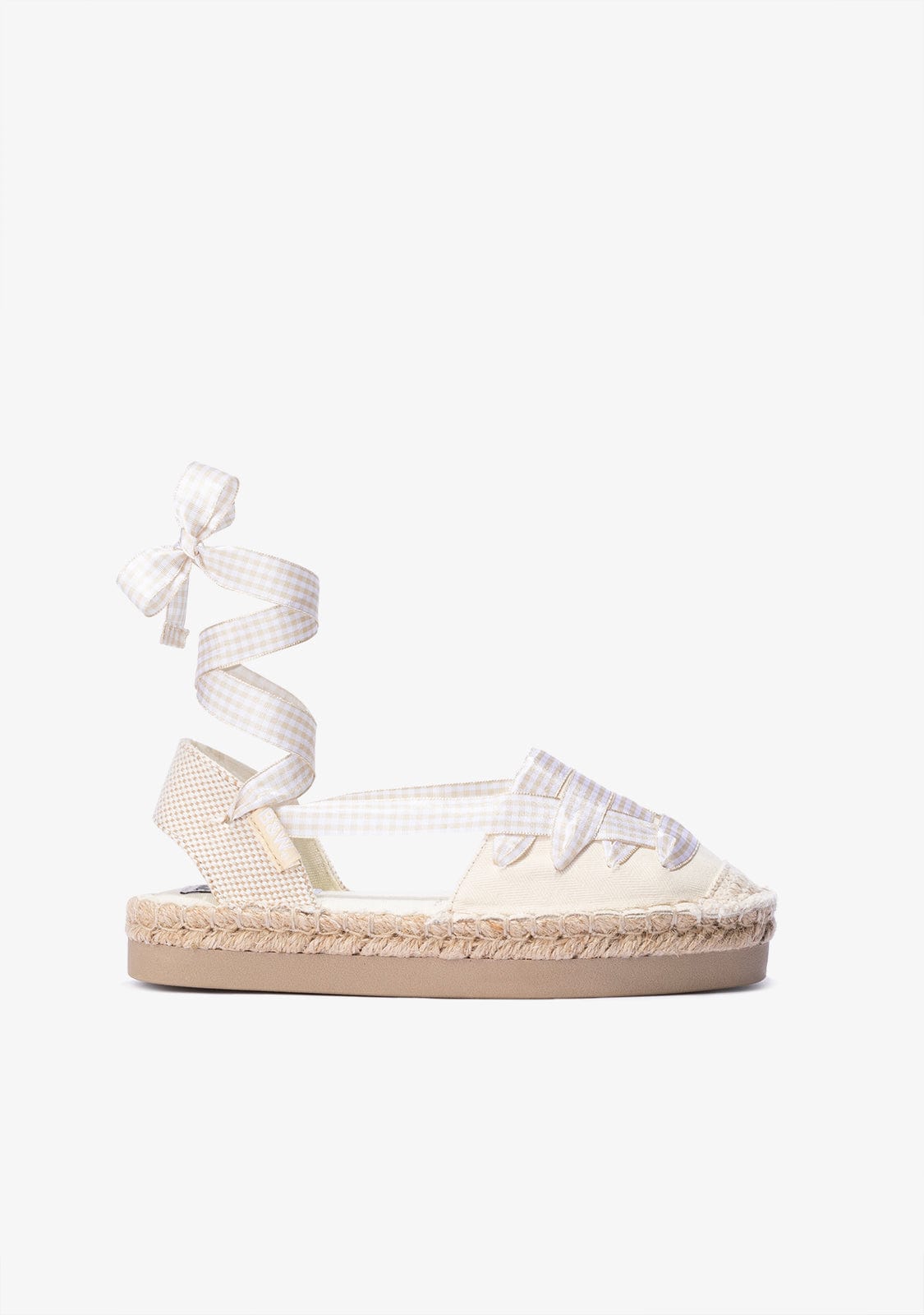 B&W JUNIOR Shoes Girl's Beige Espadrilles Canvas B&W