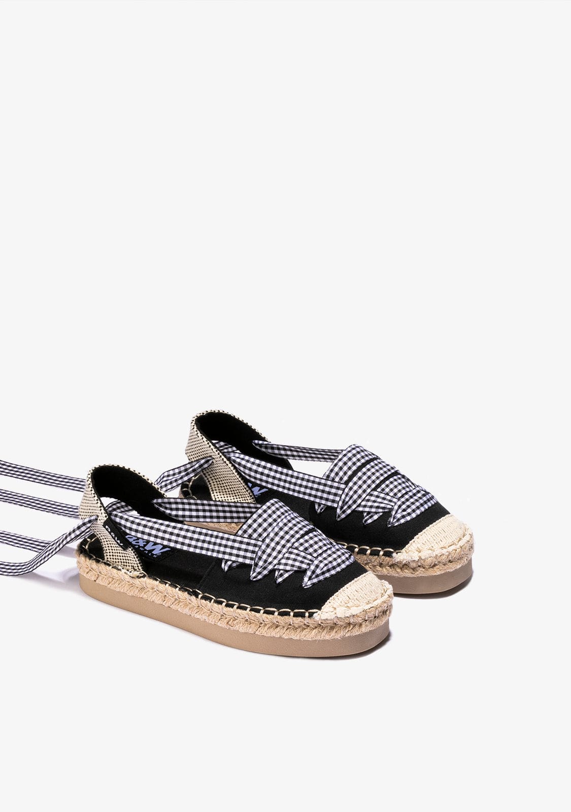 B&W JUNIOR Shoes Girl's Black Espadrilles Canvas B&W