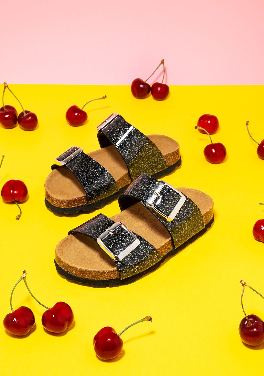 B&W JUNIOR Shoes Girl's Black Orion Bio Sandals