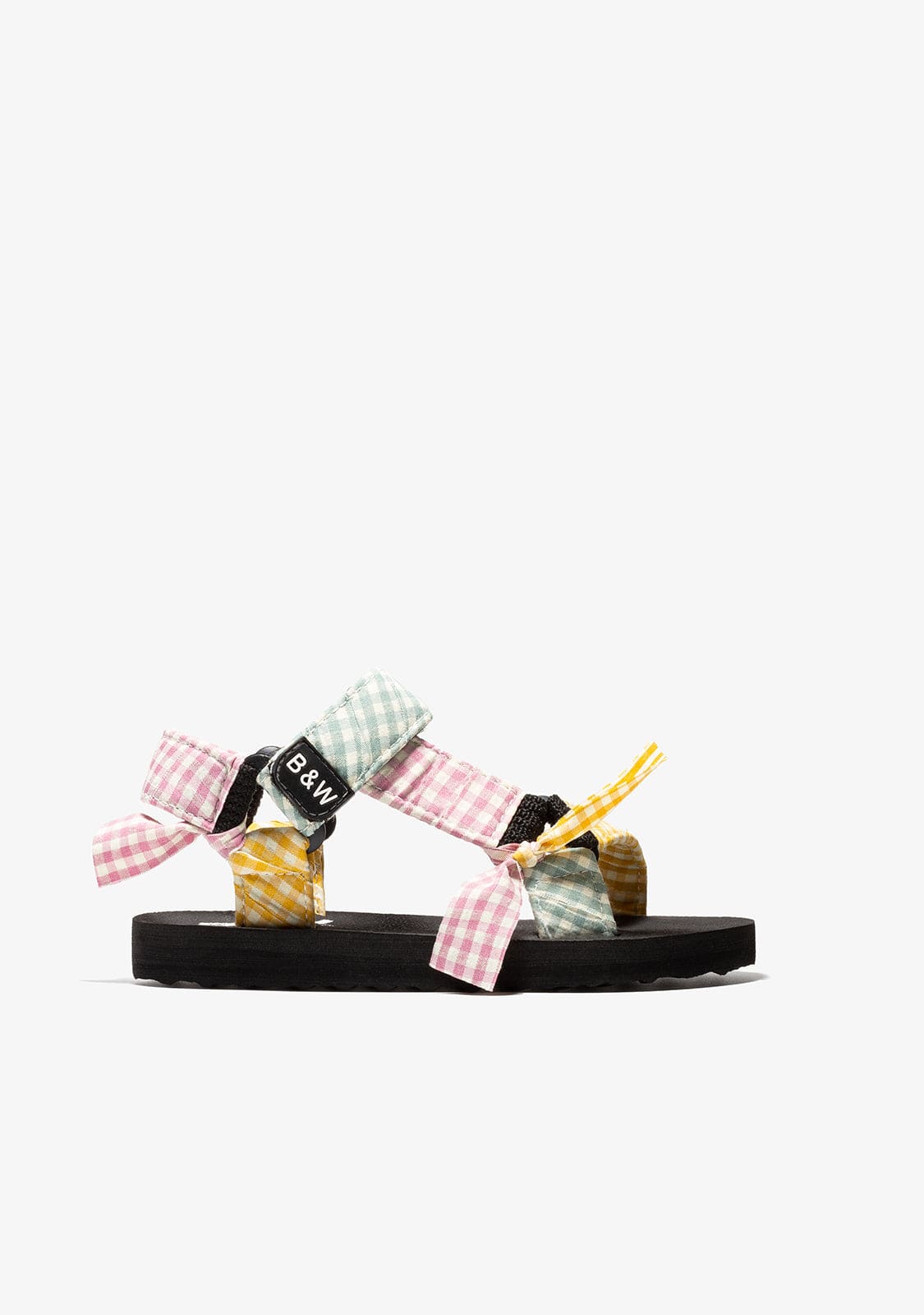 B&W JUNIOR Shoes Girl's Multicolour Vichy Sandals