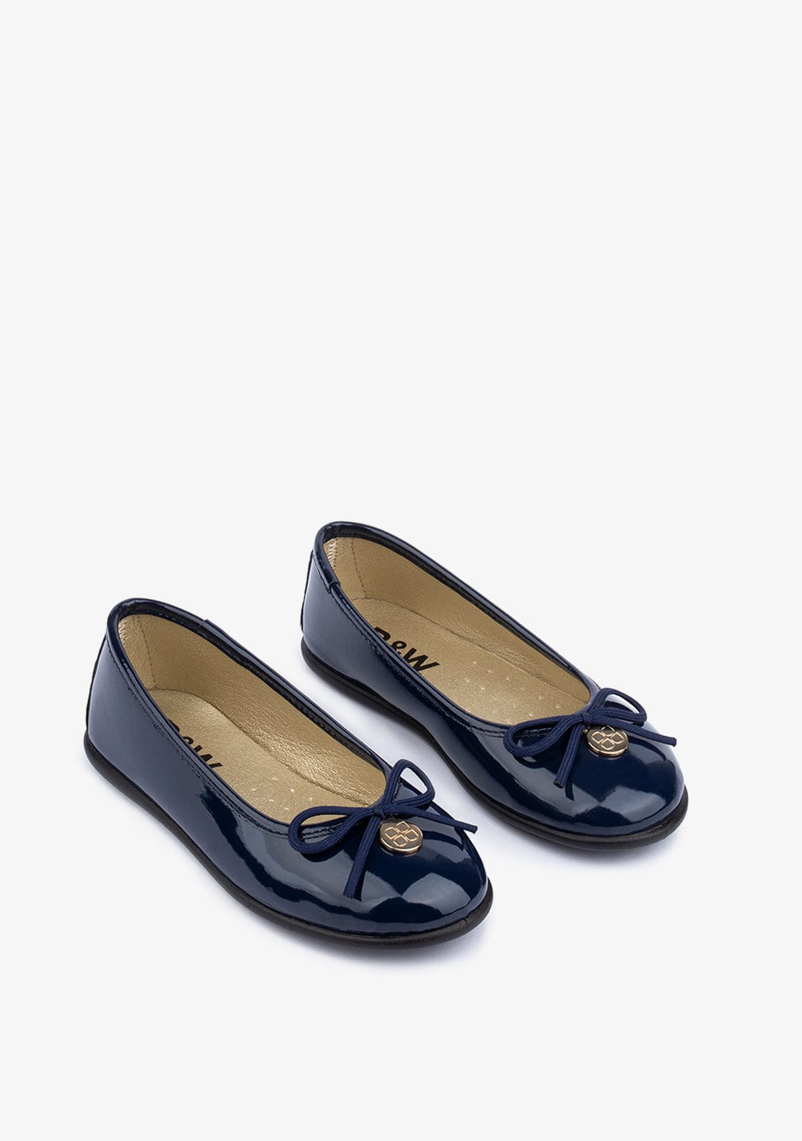 B&W JUNIOR Shoes Girl's Navy Ballerinas Patent
