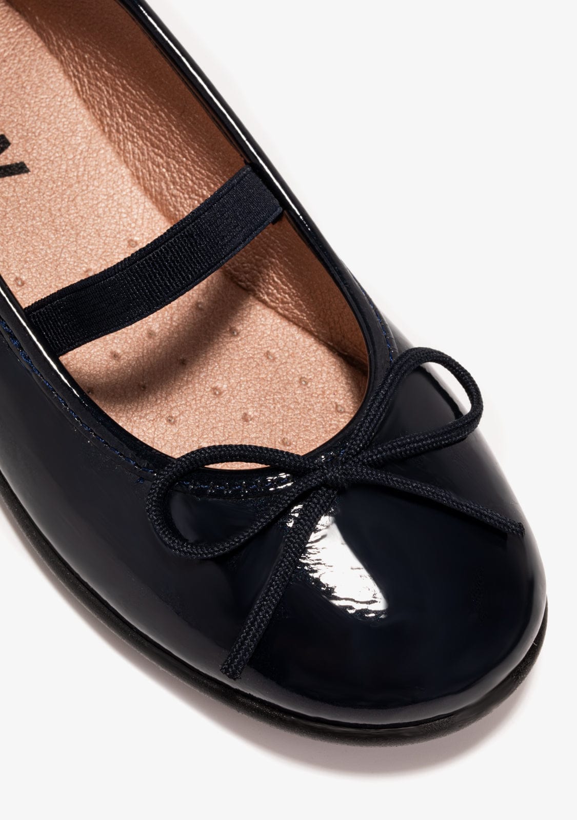 B&W JUNIOR Shoes Girl's Navy Ballerinas Patent Leather B&W