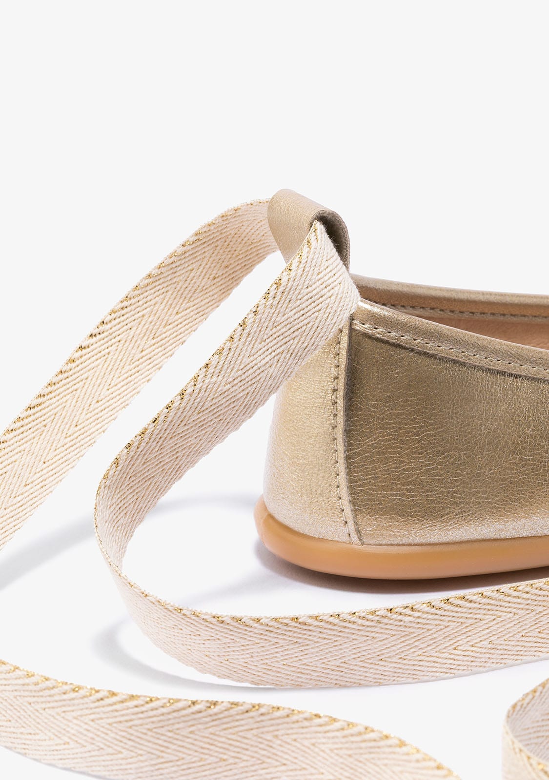 B&W JUNIOR Shoes Girl's Platinum With Bow Ballerinas B&W