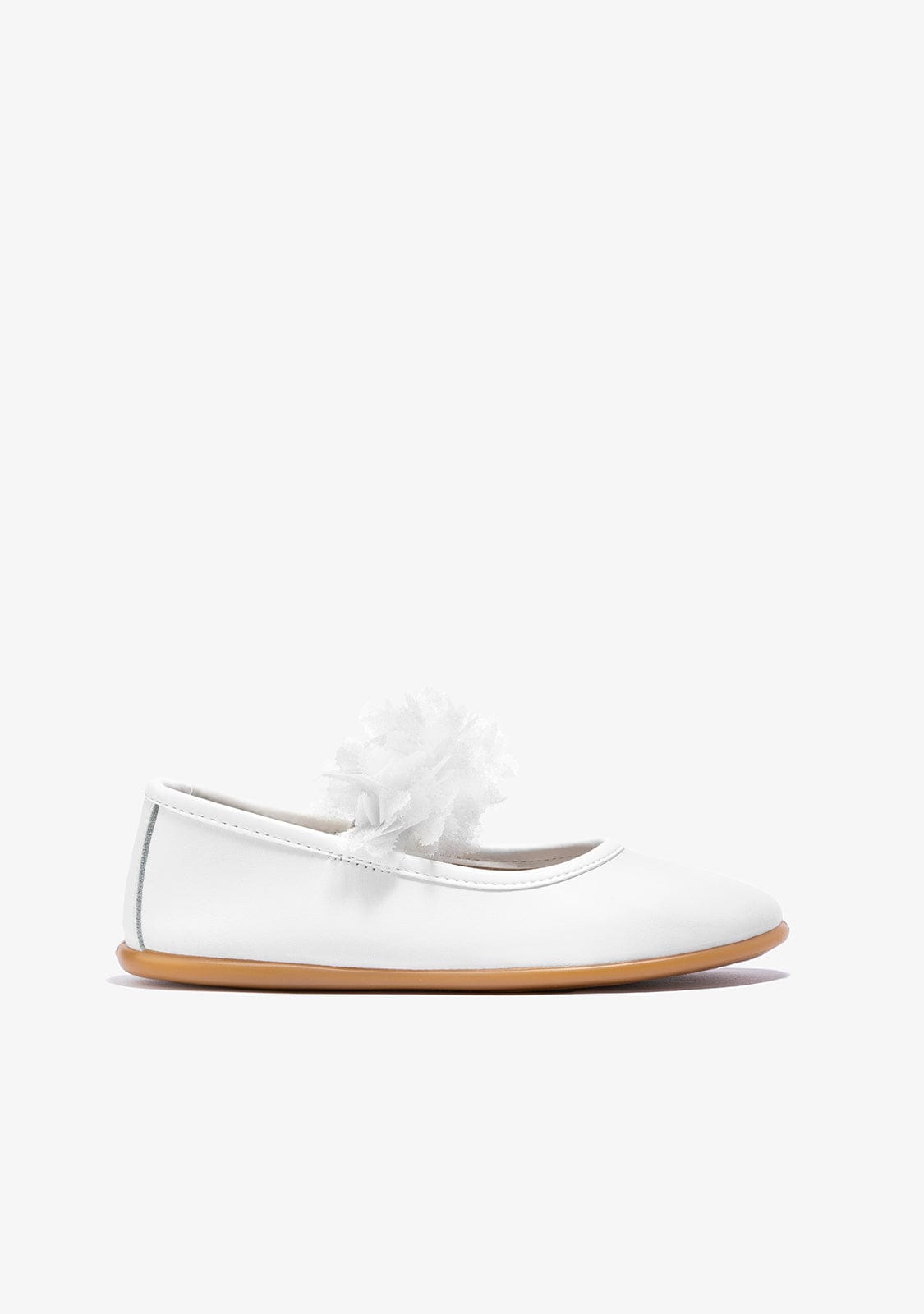 B&W JUNIOR Shoes Girl's White Tulle Ballerinas Napa B&W