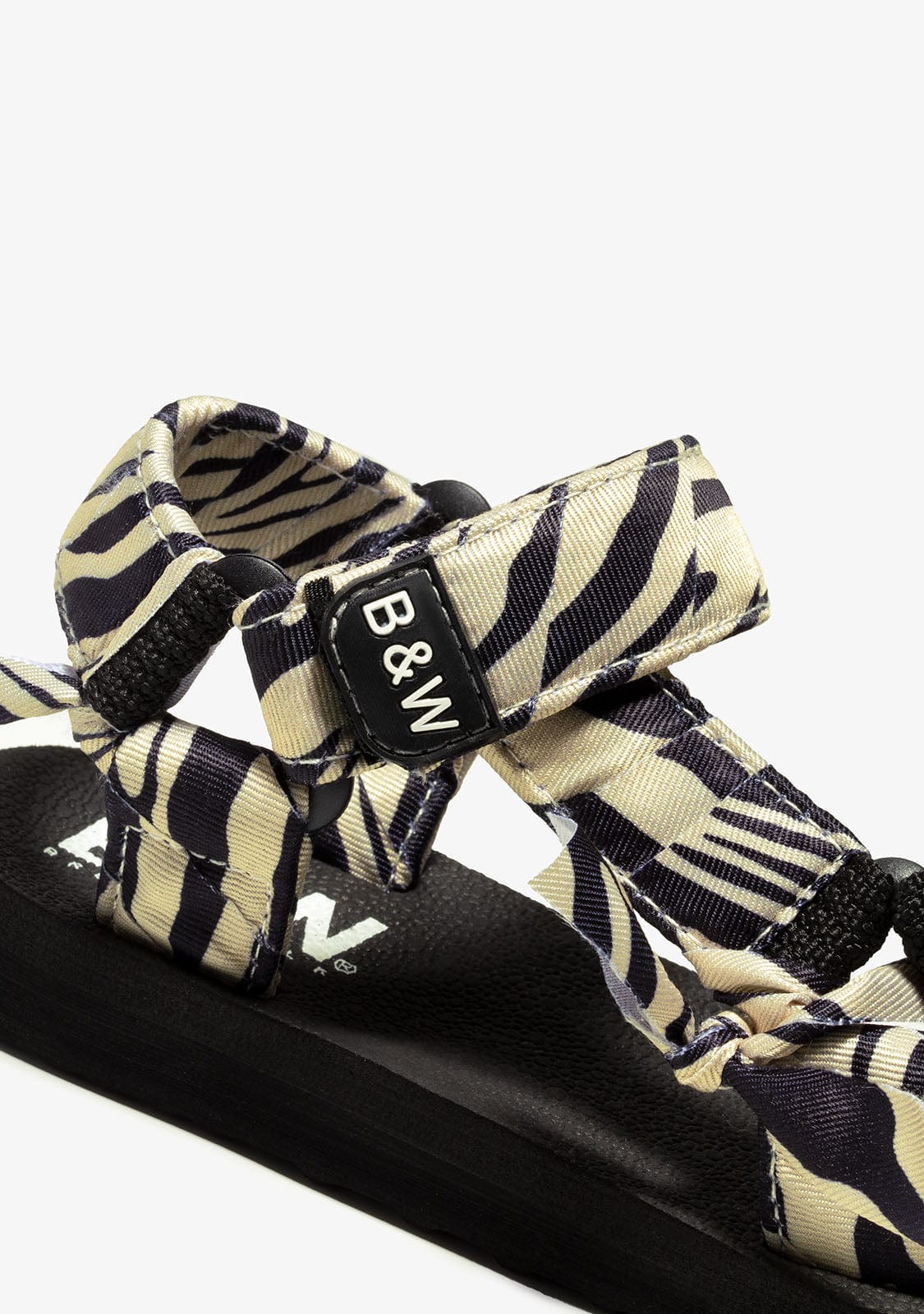 B&W JUNIOR Shoes Girl's Zebra Sandals B&W