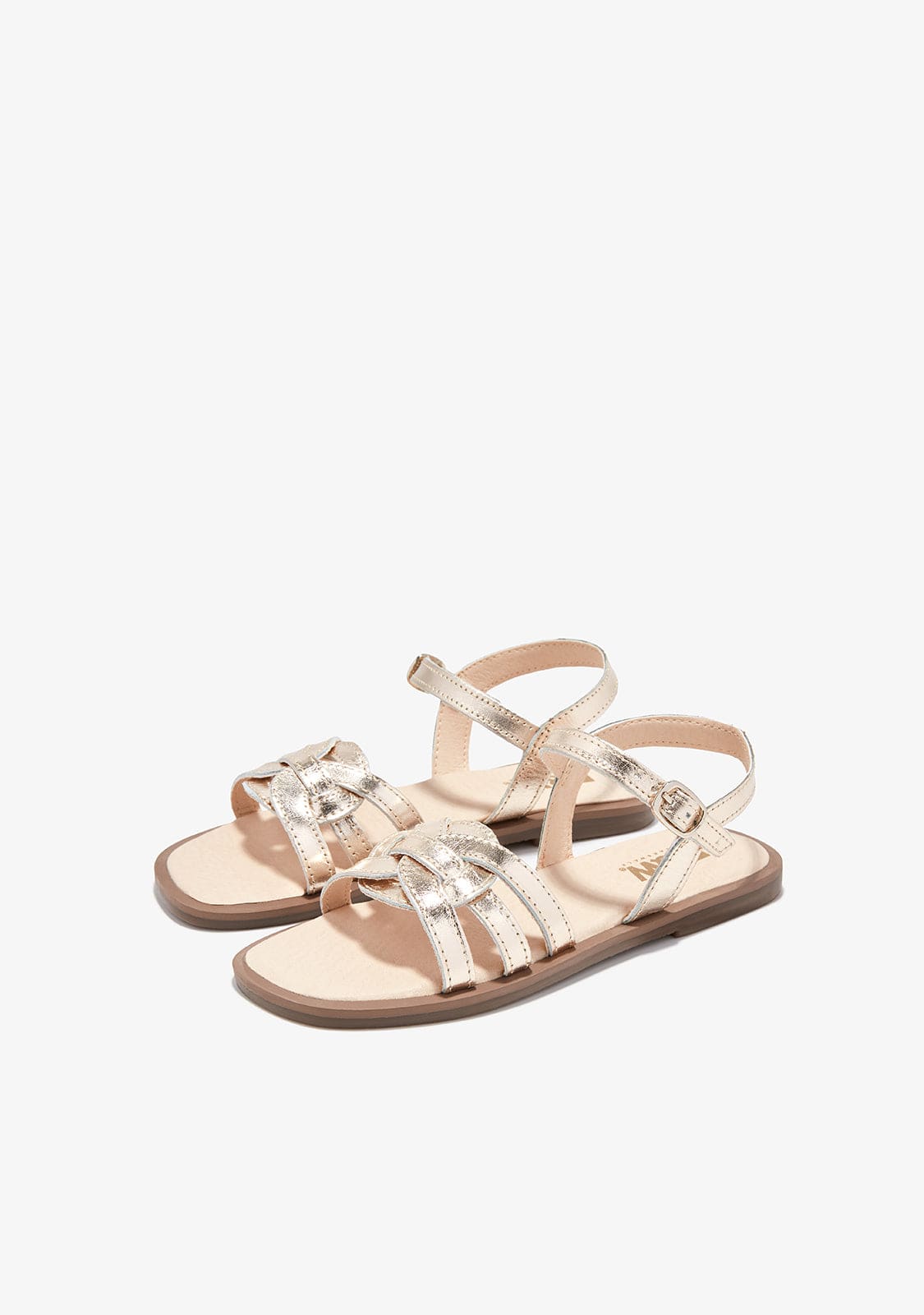 B&W JUNIOR TIRAS Gold Knot Sandals B&W