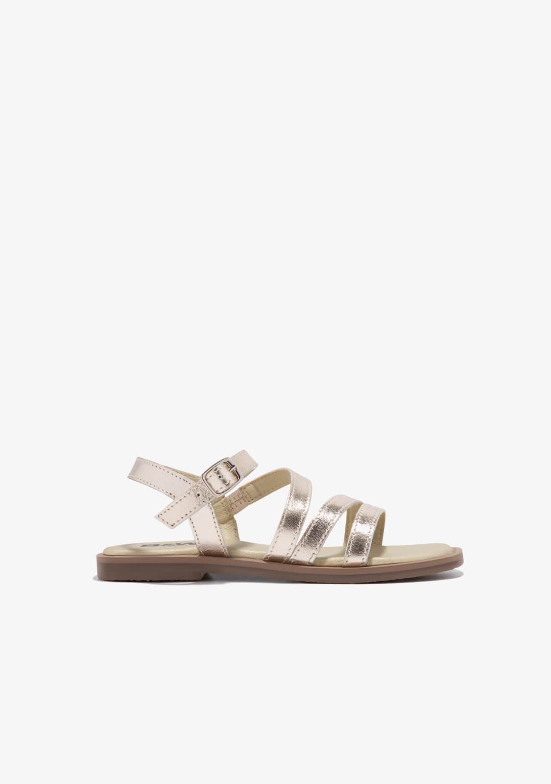 B&W JUNIOR TIRAS Gold Straps Sandals B&W