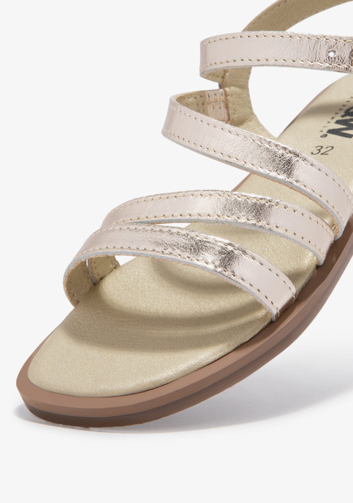 B&W JUNIOR TIRAS Gold Straps Sandals B&W