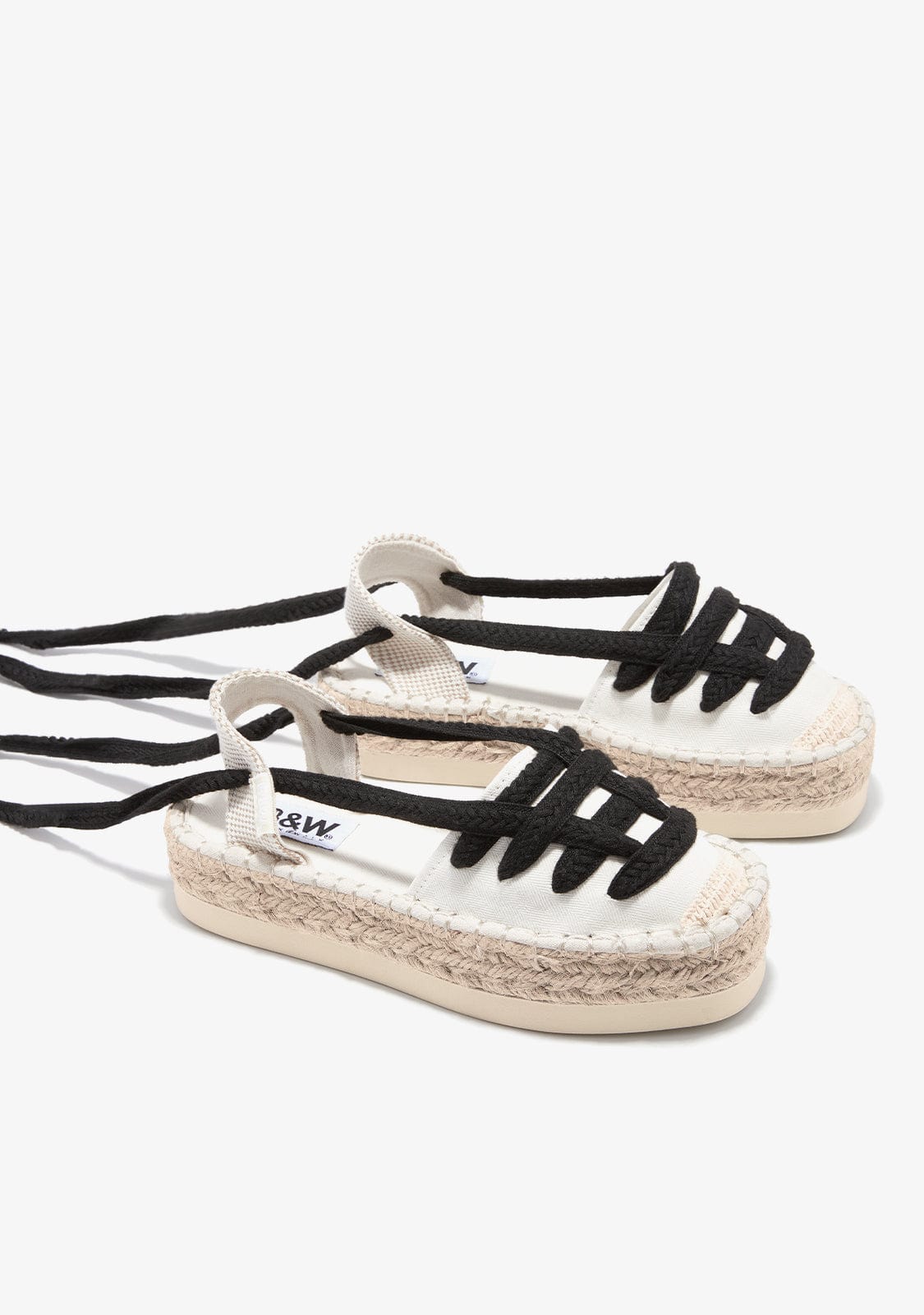 B&W JUNIOR TIRAS Off White Straps Espadrilles B&W