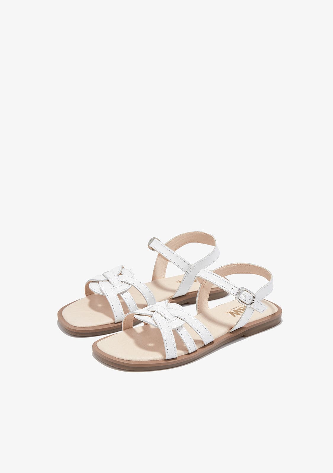 B&W JUNIOR TIRAS White Knot Sandals B&W