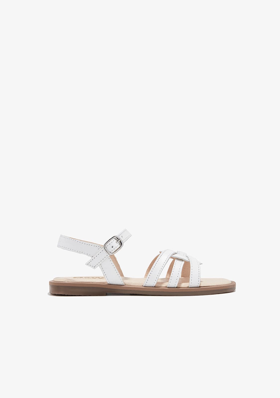 B&W JUNIOR TIRAS White Knot Sandals B&W