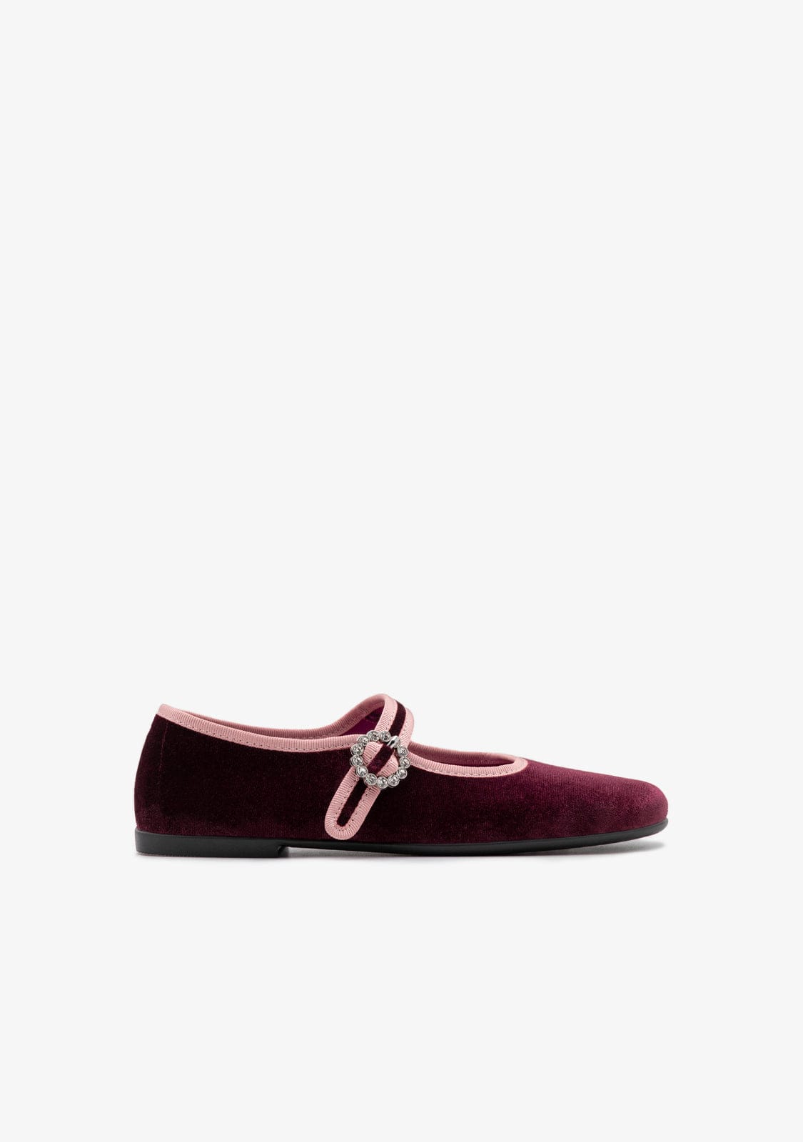 Velvet ballet shoes fashion