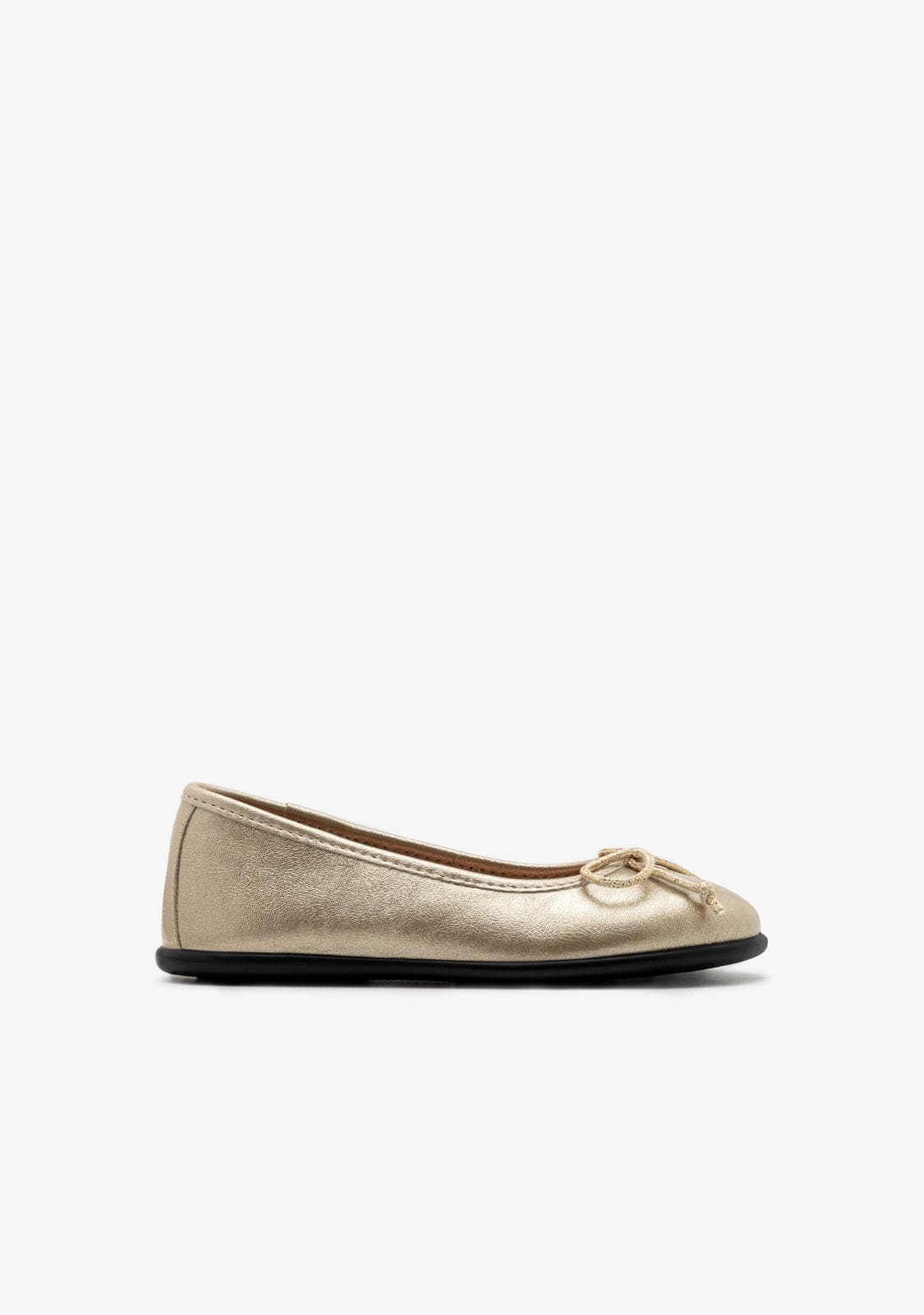 B&W JUNIOR ZAPATOS / BAILARINAS Metallic Gold Ballerinas B&W