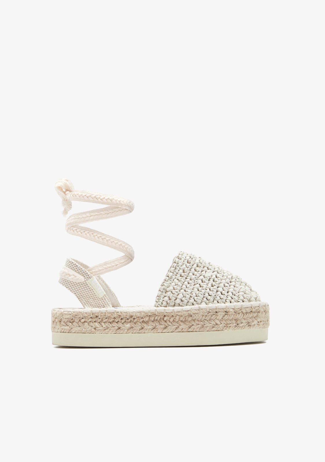 B&W JUNIOR ZAPATOS Beige Straps Espadrilles B&W