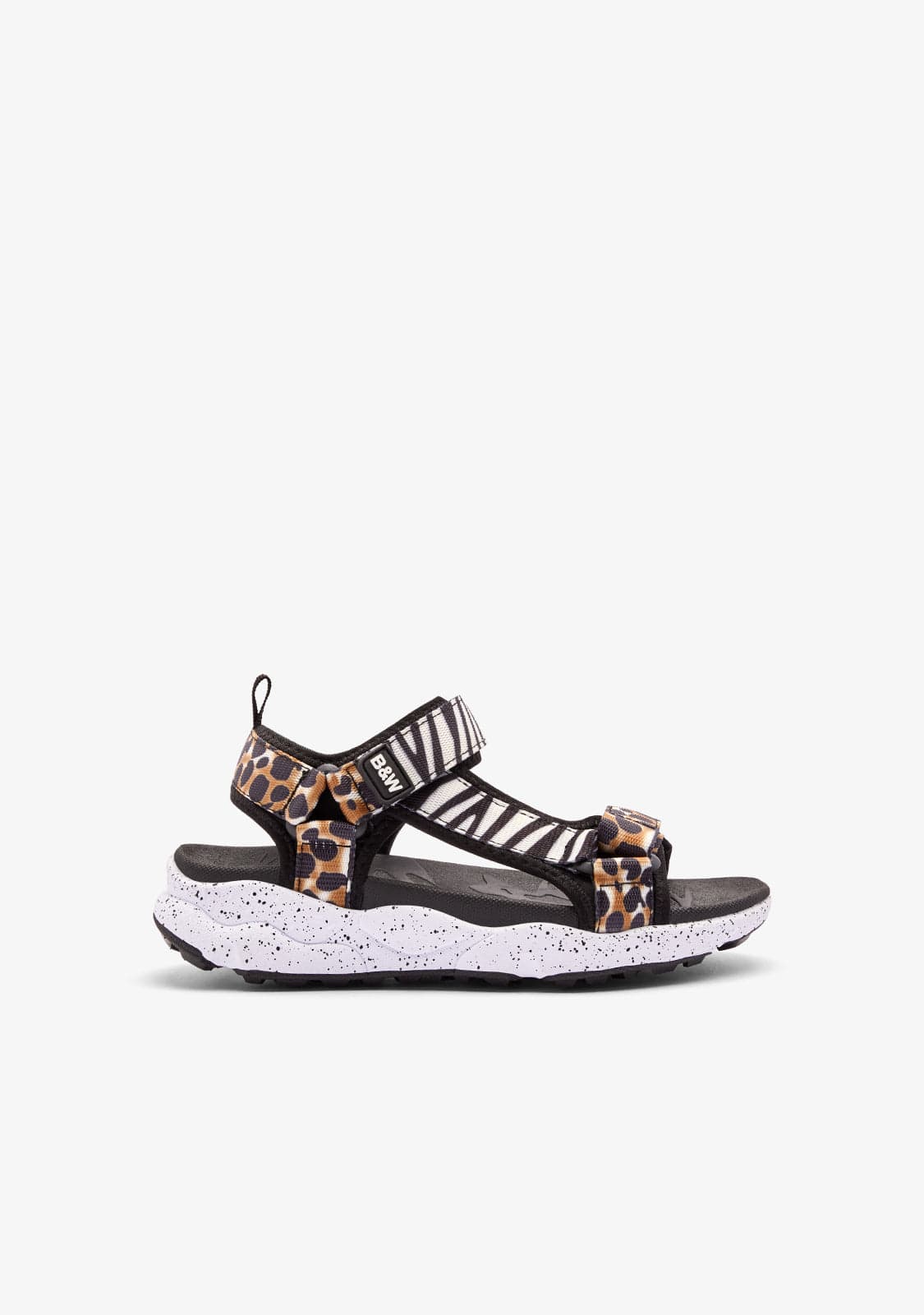 B&W JUNIOR ZAPATOS / SANDALIAS / TIRAS Animal Print Strips Sandals