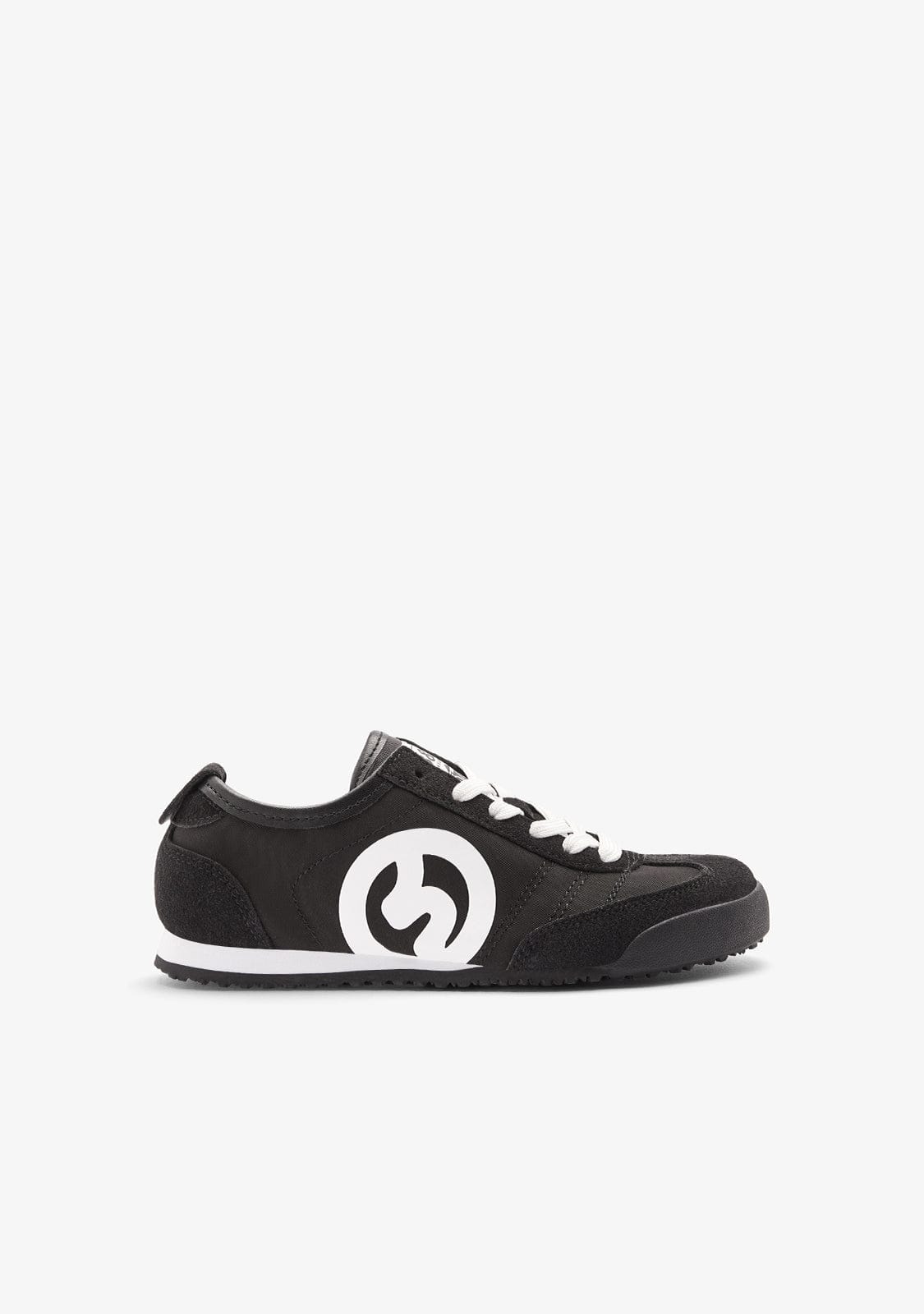B&W JUNIOR ZAPATOS / SNEAKERS / TENNIS Black Logo Laces Sneakers