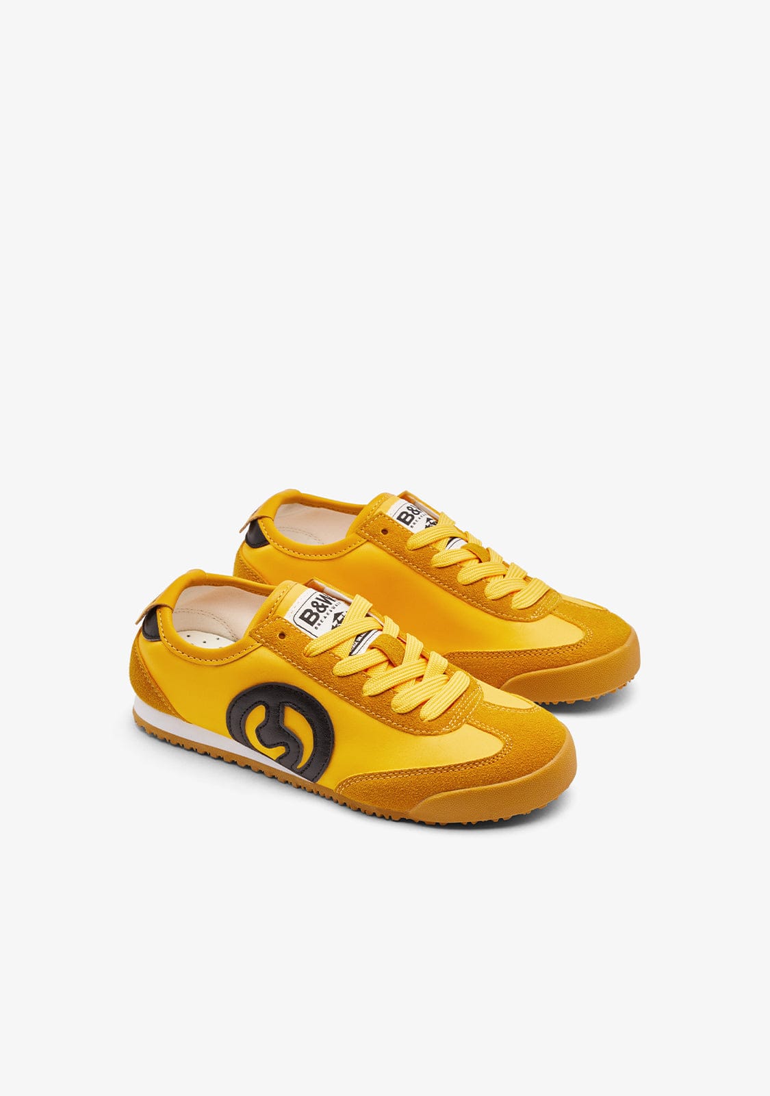 B&W JUNIOR ZAPATOS / SNEAKERS / TENNIS Yellow Logo Laces Sneakers