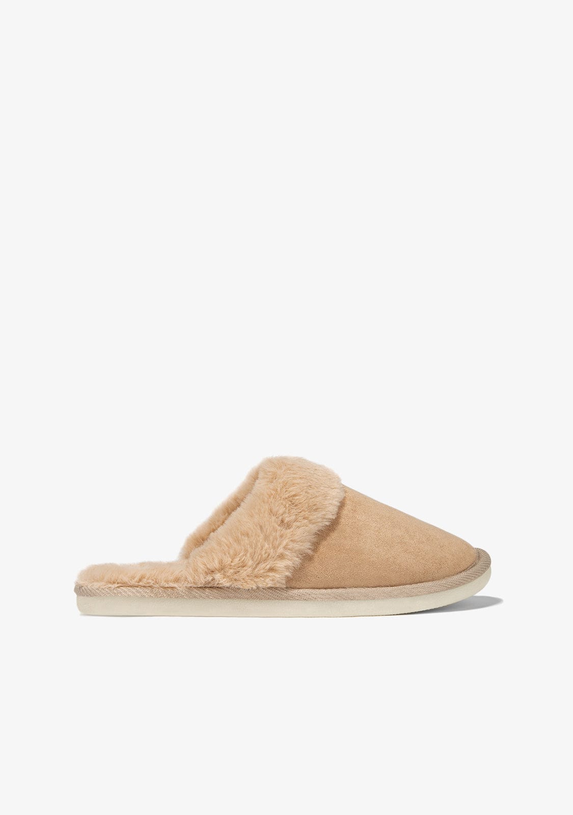 B & W Shoes Beige Home Slipper