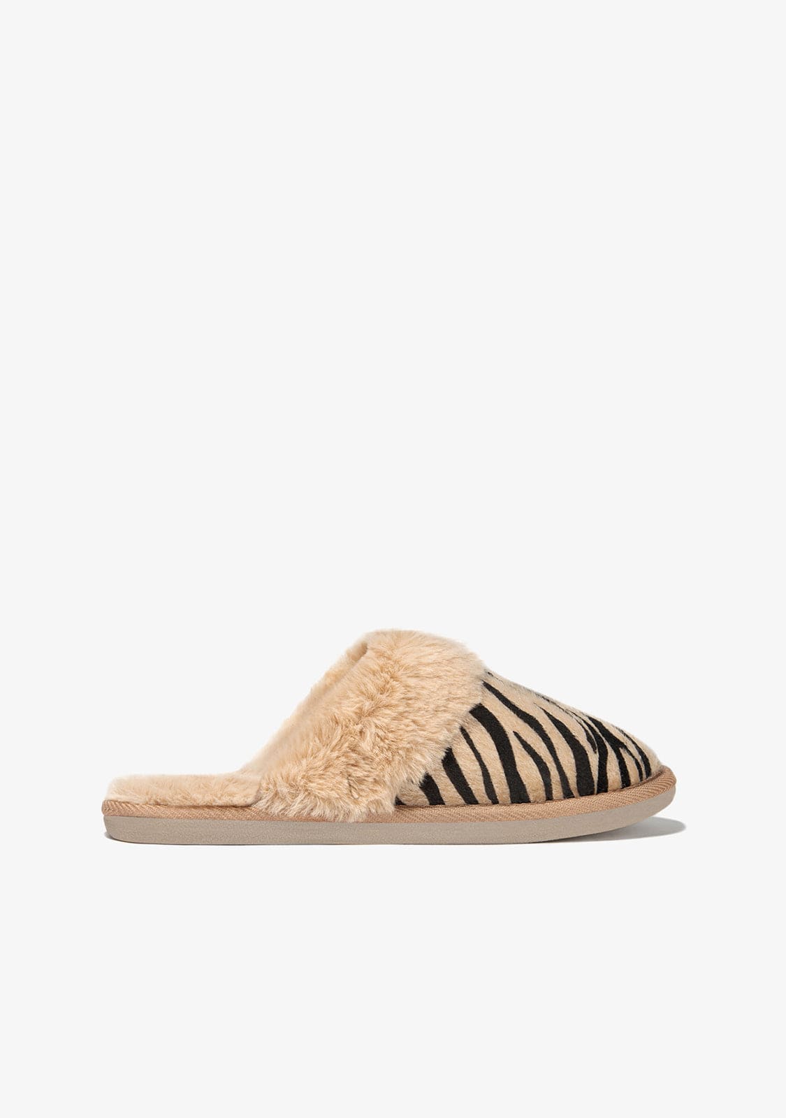 B & W Shoes Zebra Home Slipper