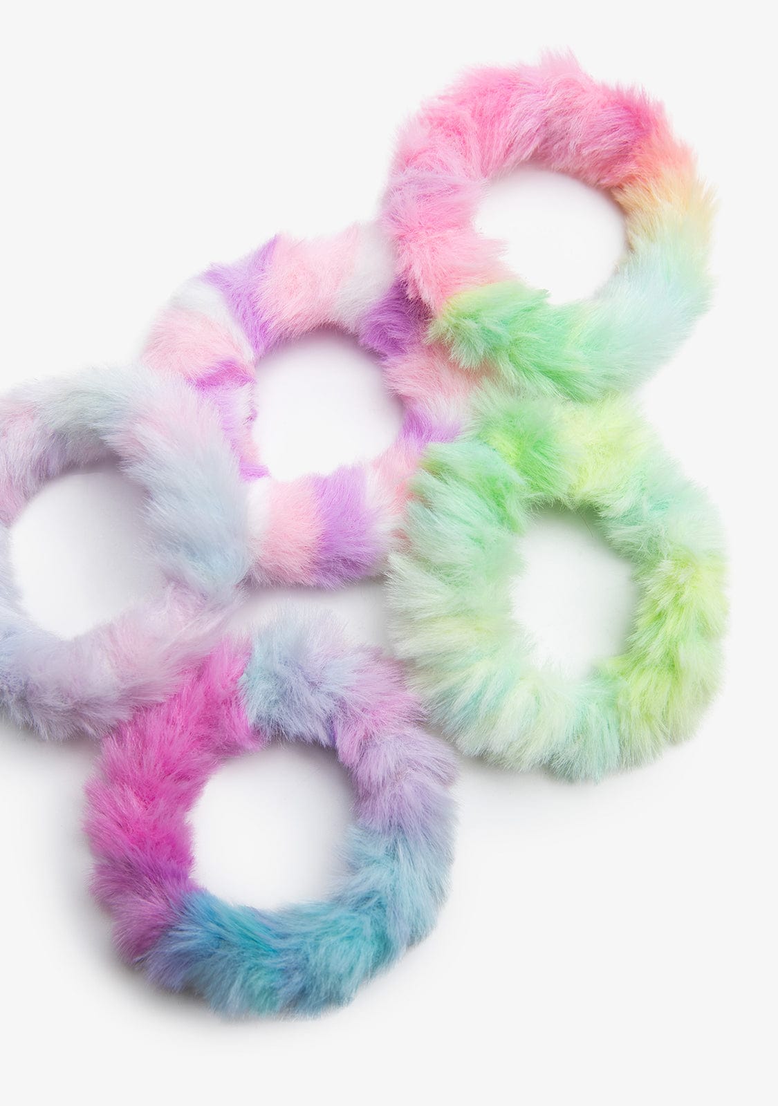 CONGUITOS ACCESORIOS / COLETEROS Multicolour Fur Set Scrunchies