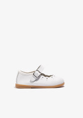 CONGUITOS BAILARINAS Baby´s White Buckle Mary Janes