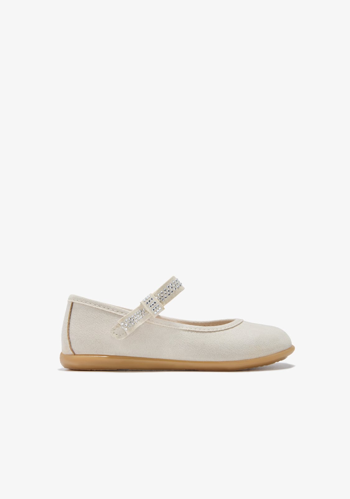 CONGUITOS BAILARINAS Off White Strass Ballerinas