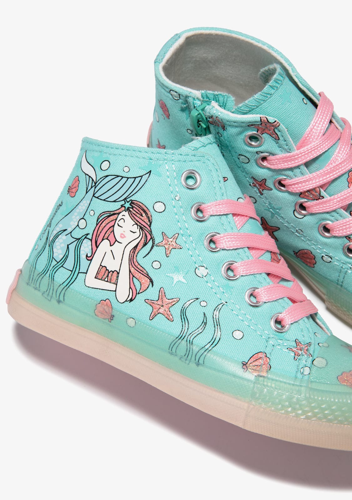 Conguitos BASKET Hi Top Mermaid Sneakers