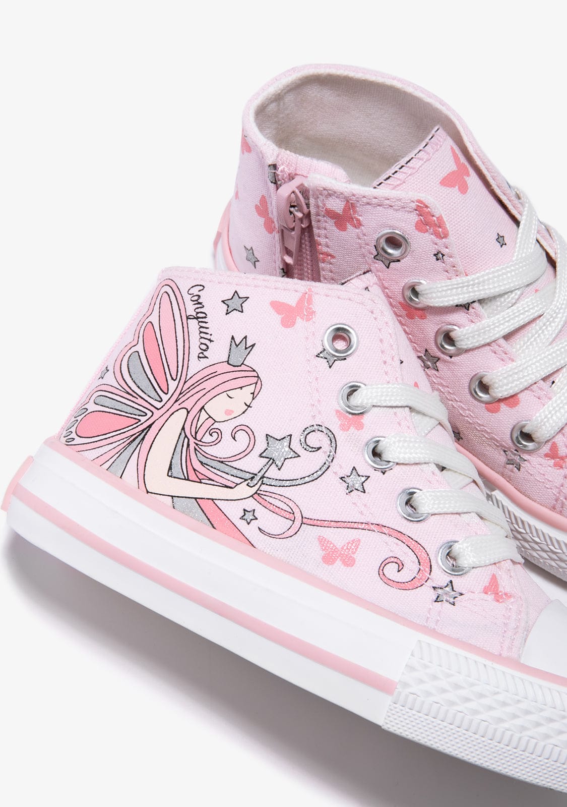 Conguitos BASKET Pink Fairy High Top Sneakers