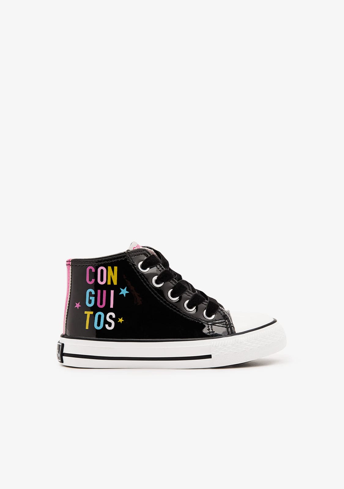 CONGUITOS BASKET Sneakers Letter Black