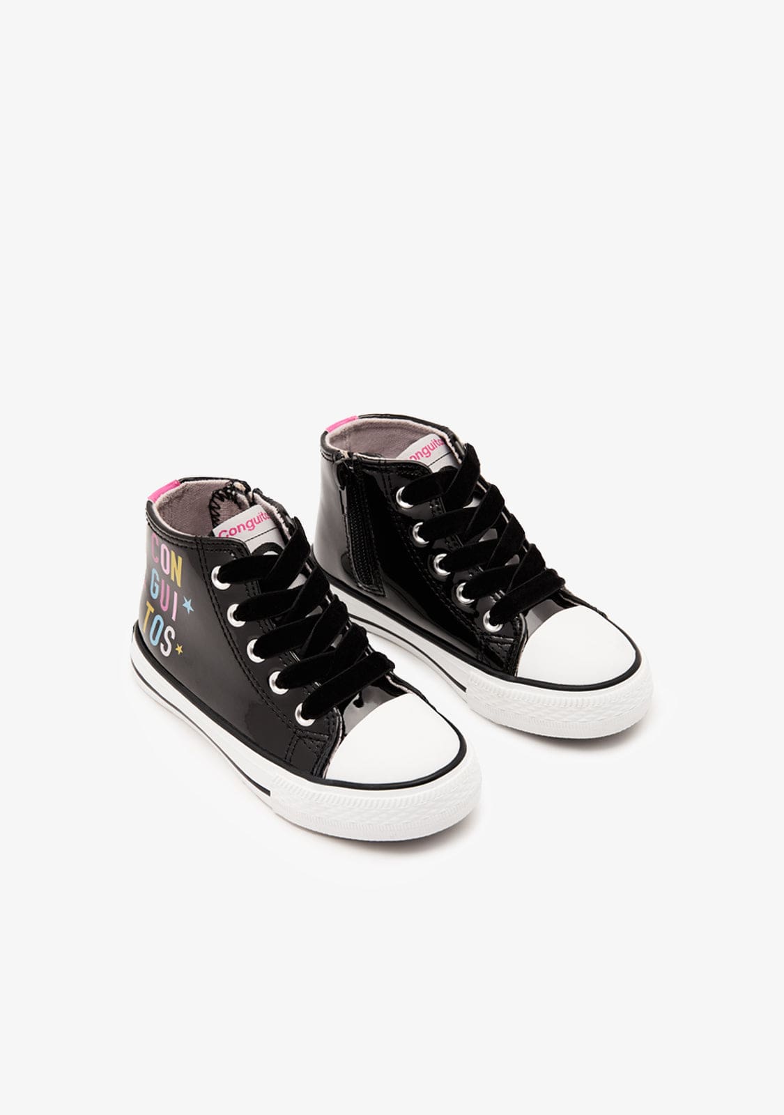 CONGUITOS BASKET Sneakers Letter Black