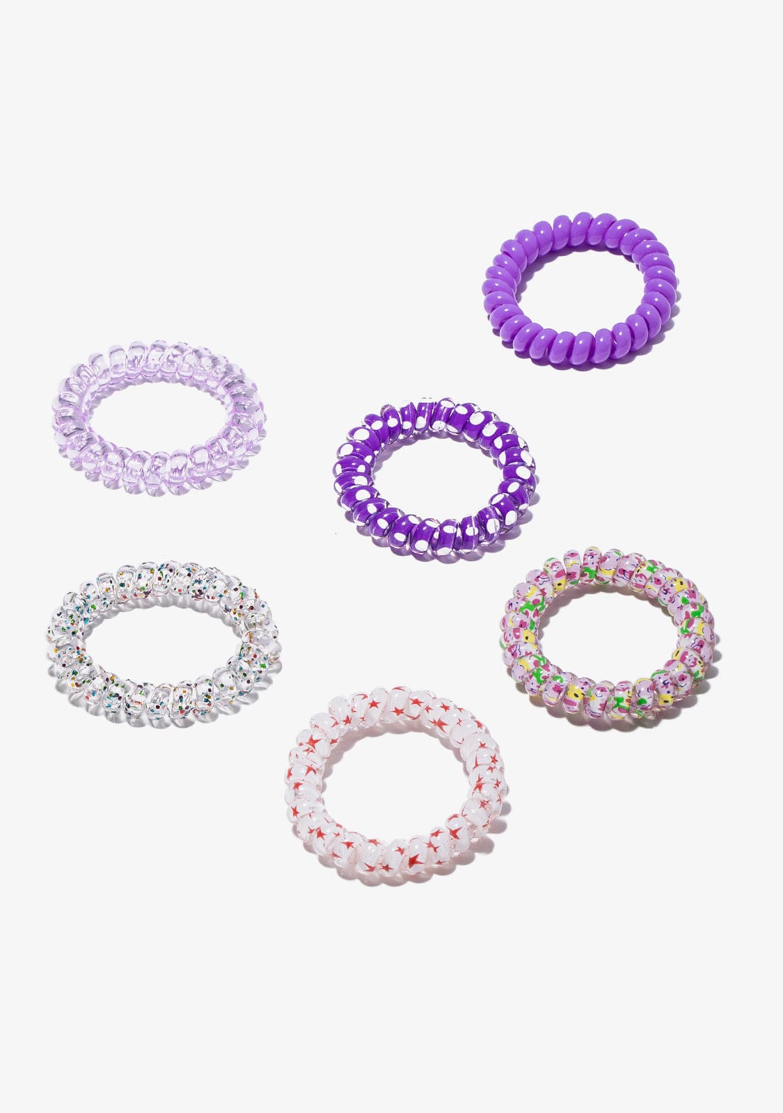 CONGUITOS COLETEROS Malva Spiral Scrunchies Set