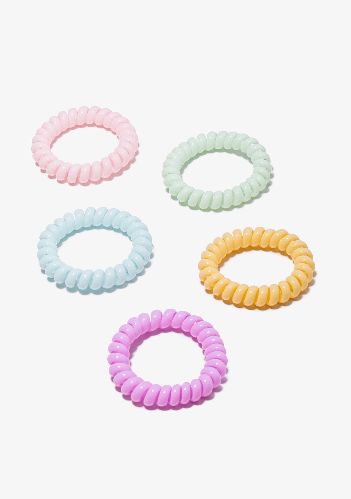 CONGUITOS COLETEROS Multicolour Spiral Scrunchies Set